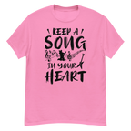 KEEP A SOUND IN YOUR HEART unisex t-shirt - - Music t-shirts - Printoo Shop