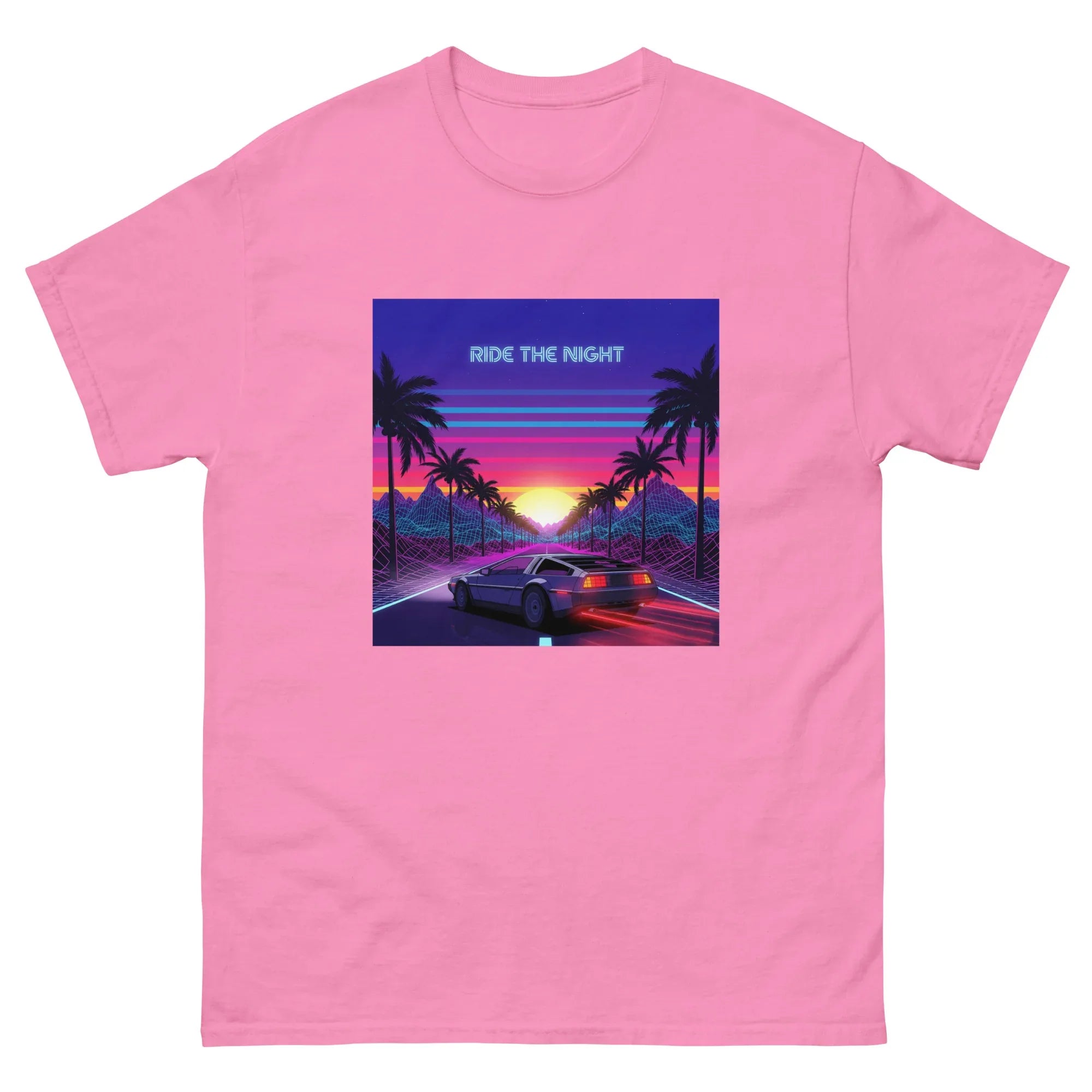 RIDE THE NIGHT unisex t-shirt - Printoo Shop - - Retro & Synthwave T-Shirts, t-shirt, unisex, Unisex Classic Tee | Gildan 5000