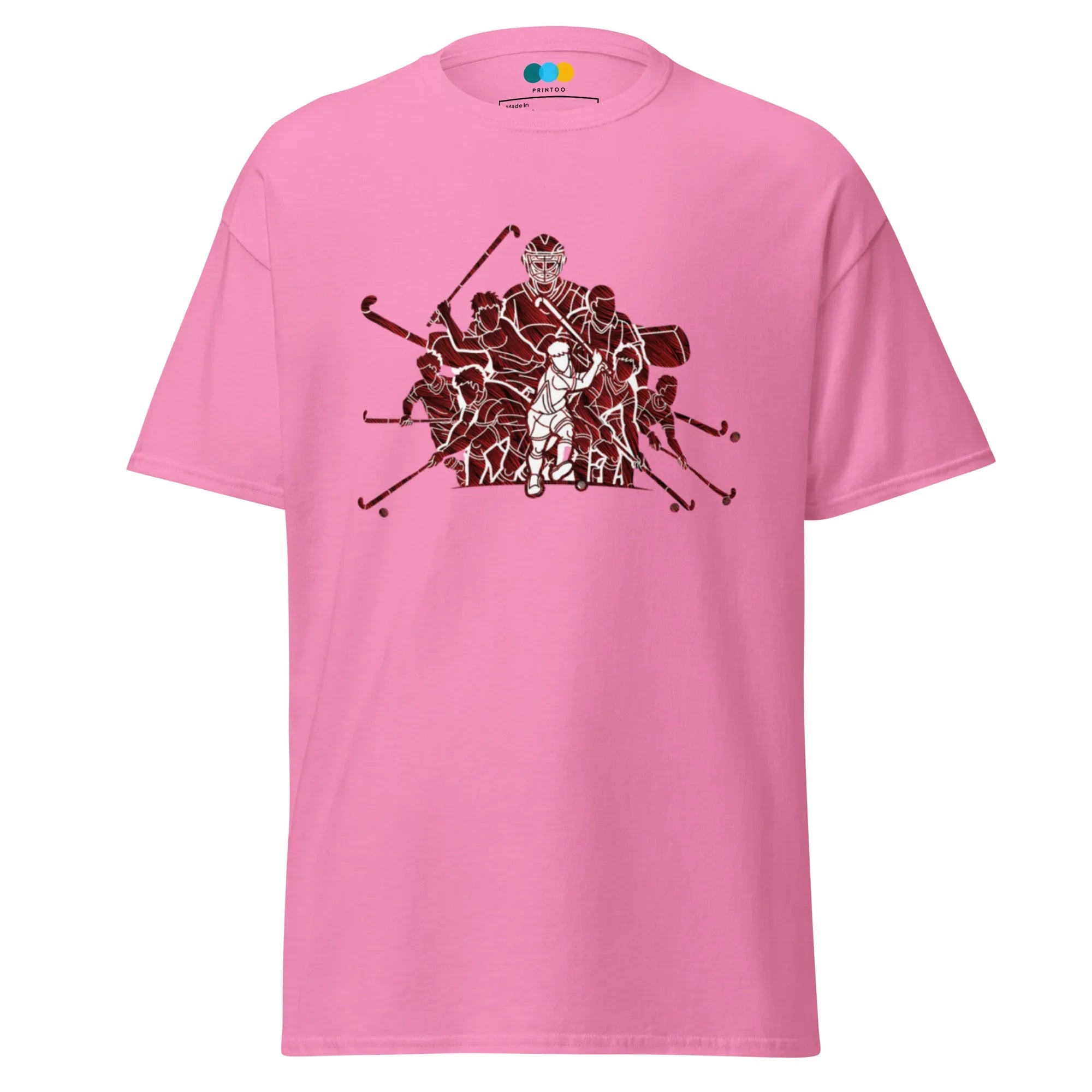 Produktbild: HOCKEY TEAM SPIRIT Damen T-Shirt - Heliconia / S - Printoo Shop - 8753898_21651