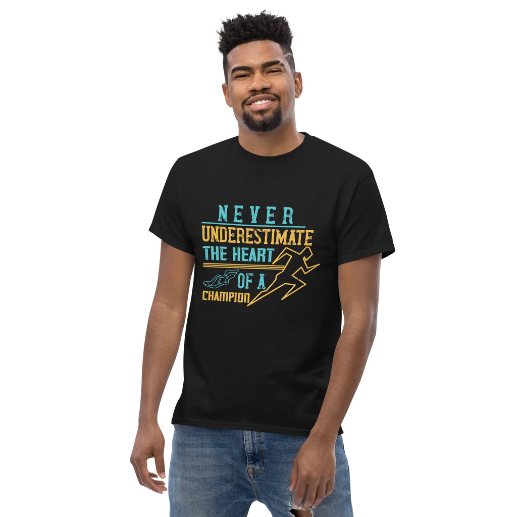 HEART OF A CHAMPION unisex t-shirt - - Running - Printoo Shop