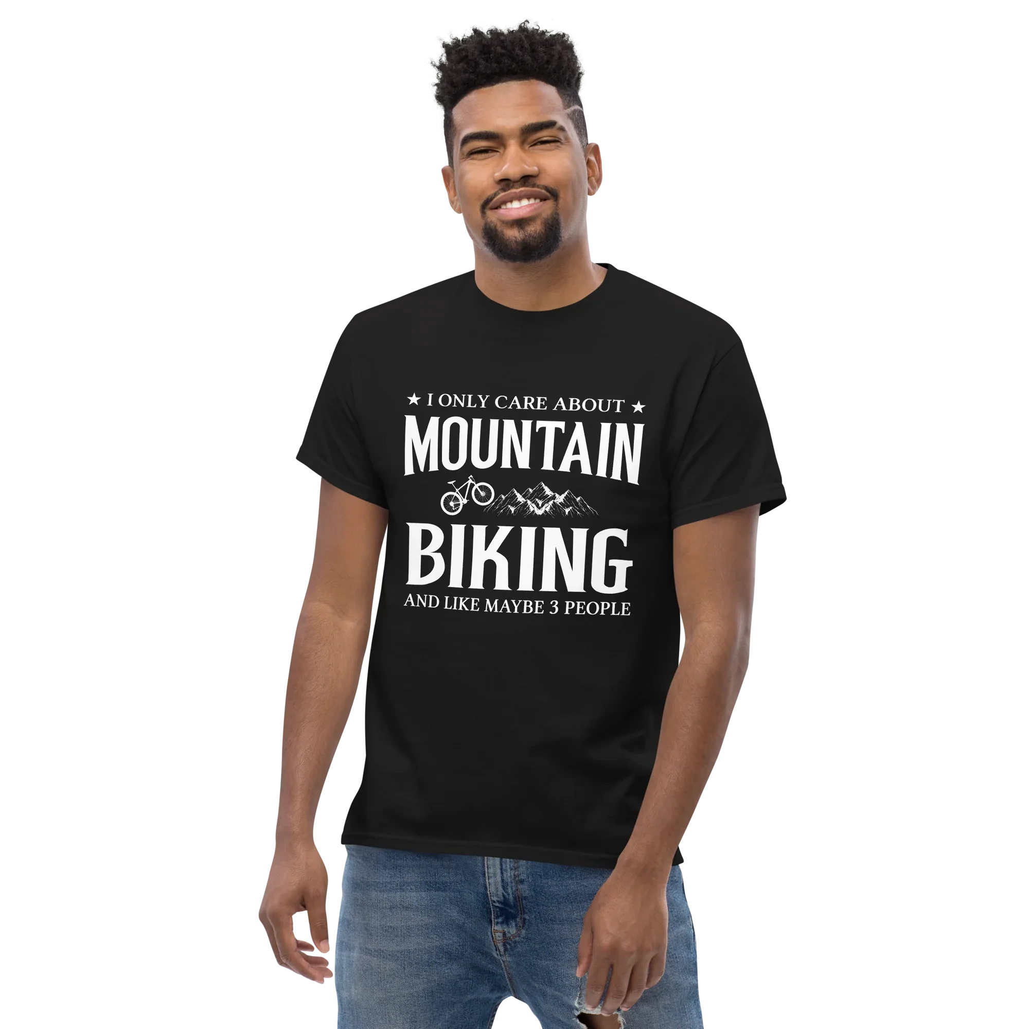 I ONLY CARE ABOUT MTB unisex t-shirt - - Bicycle t-shirts - Printoo Shop
