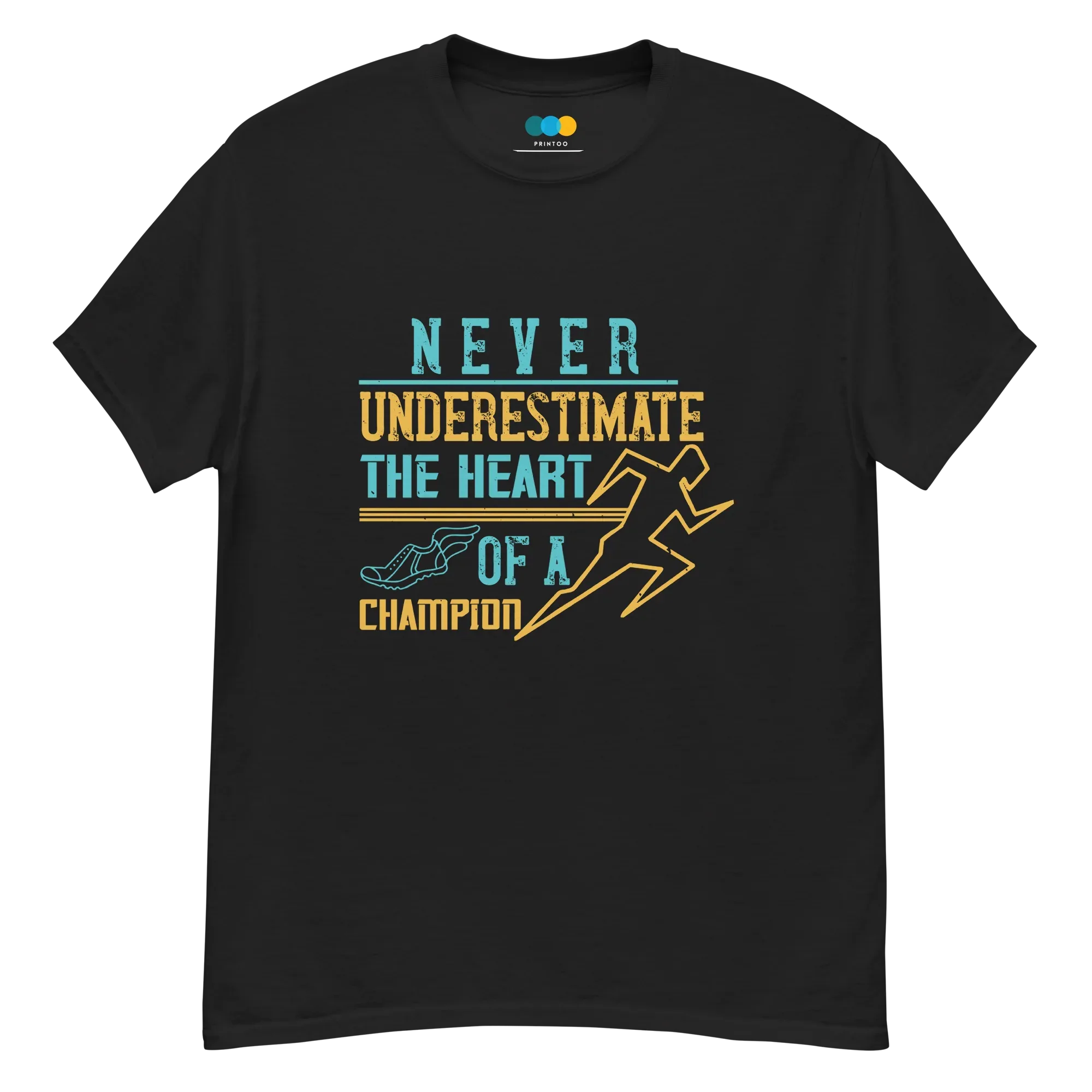 HEART OF A CHAMPION unisex t-shirt - - Running - Printoo Shop