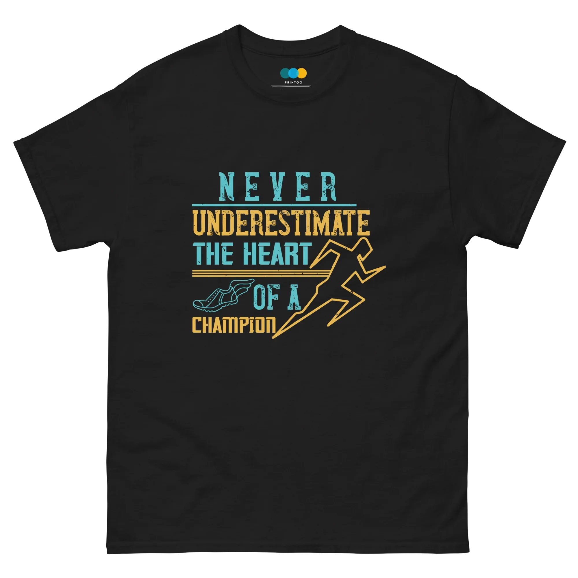HEART OF A CHAMPION unisex t-shirt - - Running - Printoo Shop