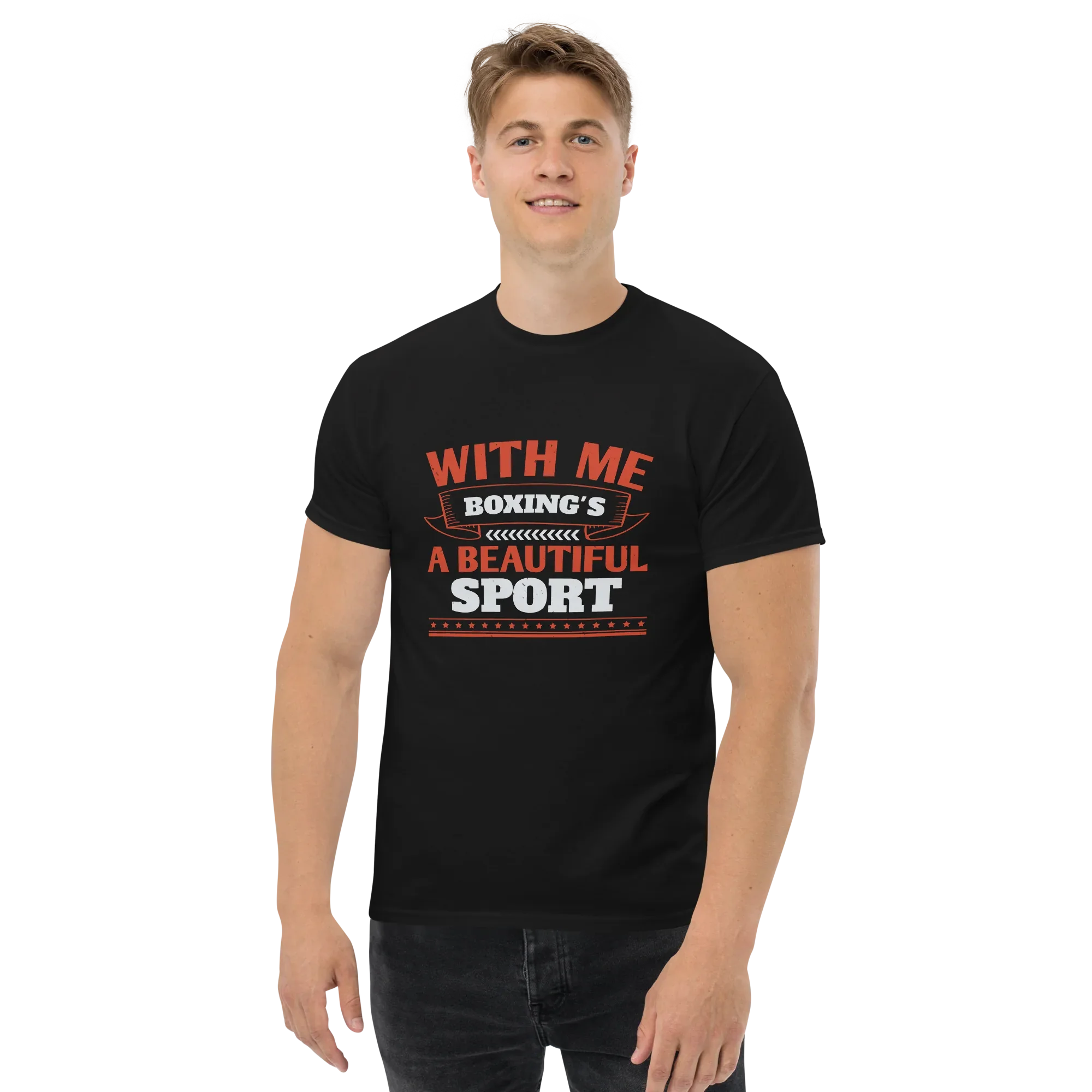 BOXING IS BEAUTIFUL unisex t-shirt - Printoo Shop - - boxing, Regular fit, t-shirt, unisex, Unisex Classic Tee | Gildan 5000