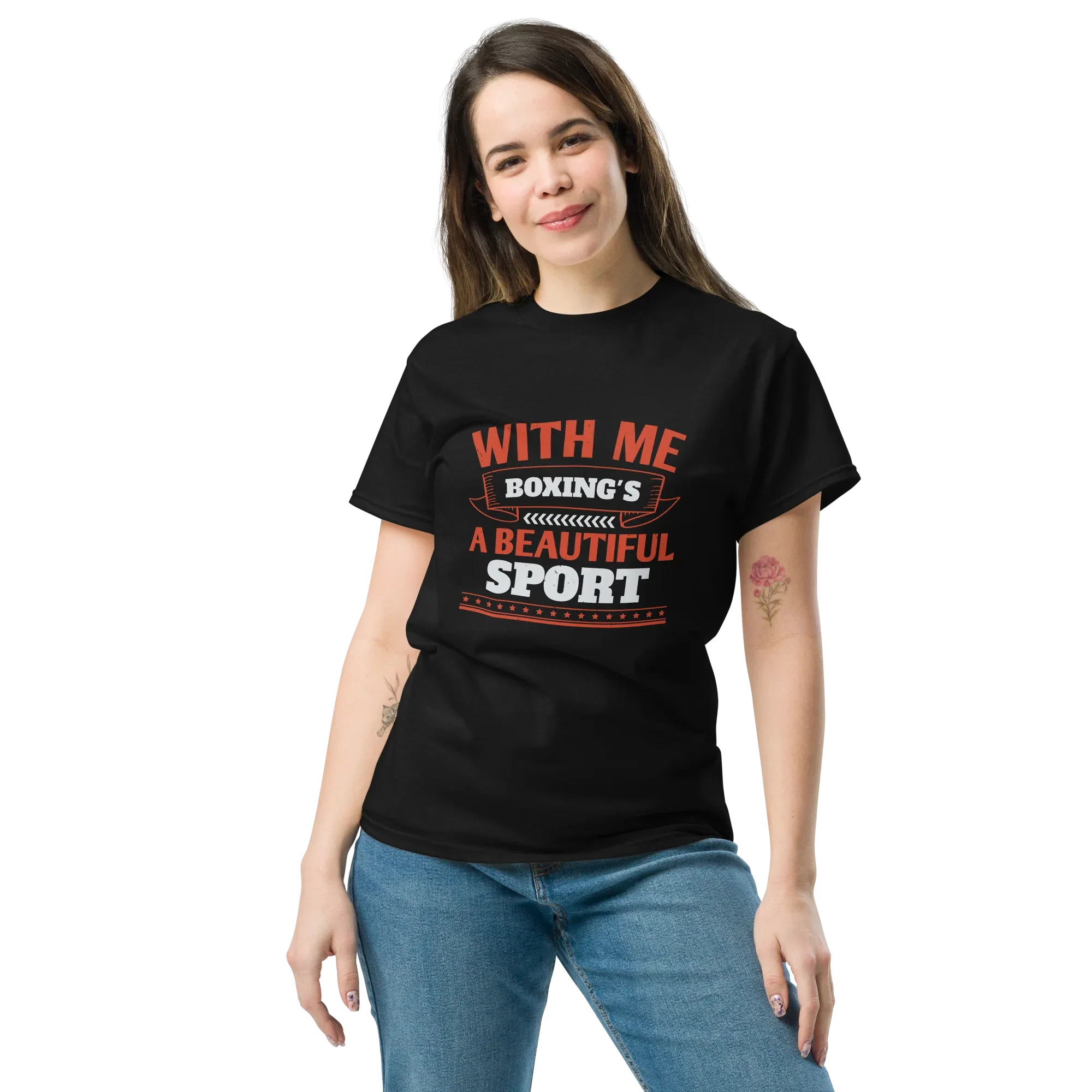 BOXING IS BEAUTIFUL unisex t-shirt - Printoo Shop - - boxing, Regular fit, t-shirt, unisex, Unisex Classic Tee | Gildan 5000