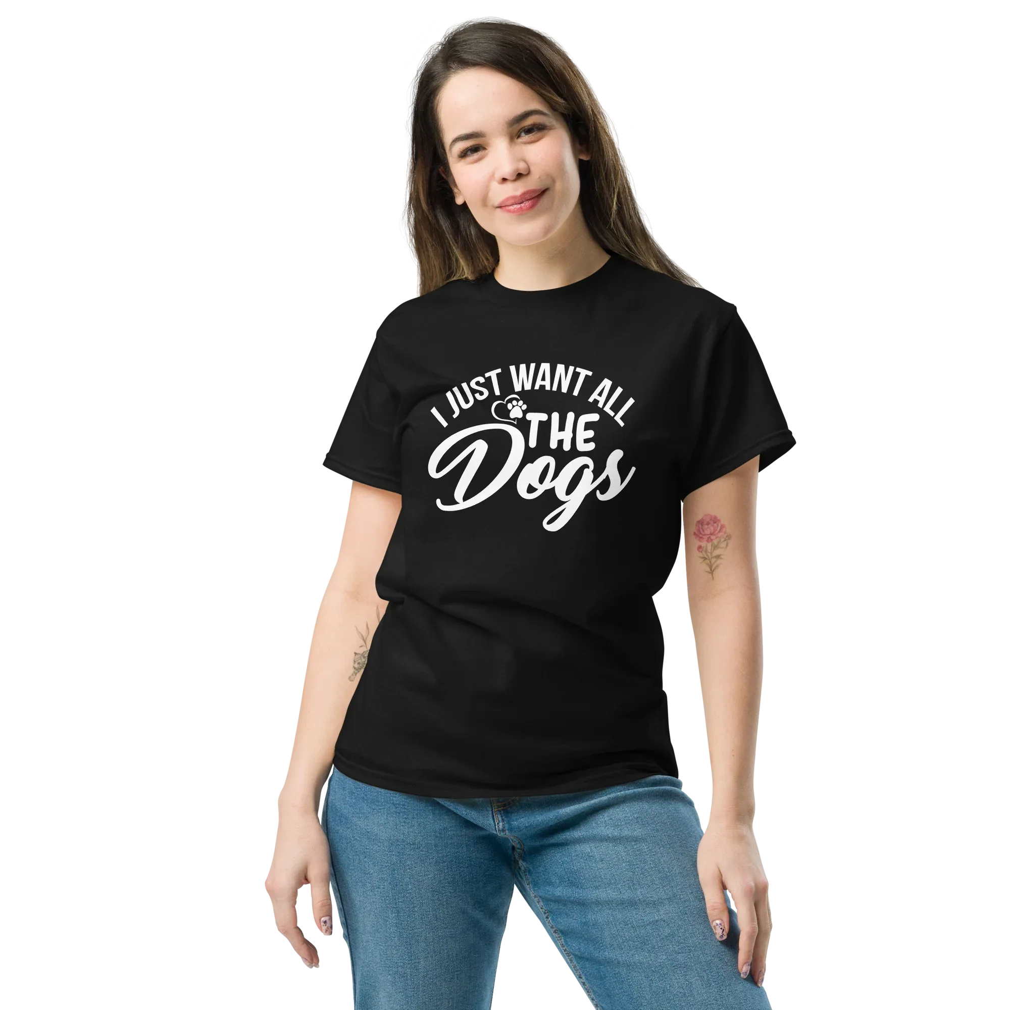 ALL THE DOGS unisex t-shirt - Printoo Shop - - dog, Streetwear look, t-shirt, unisex, Unisex Classic Tee | Gildan 5000