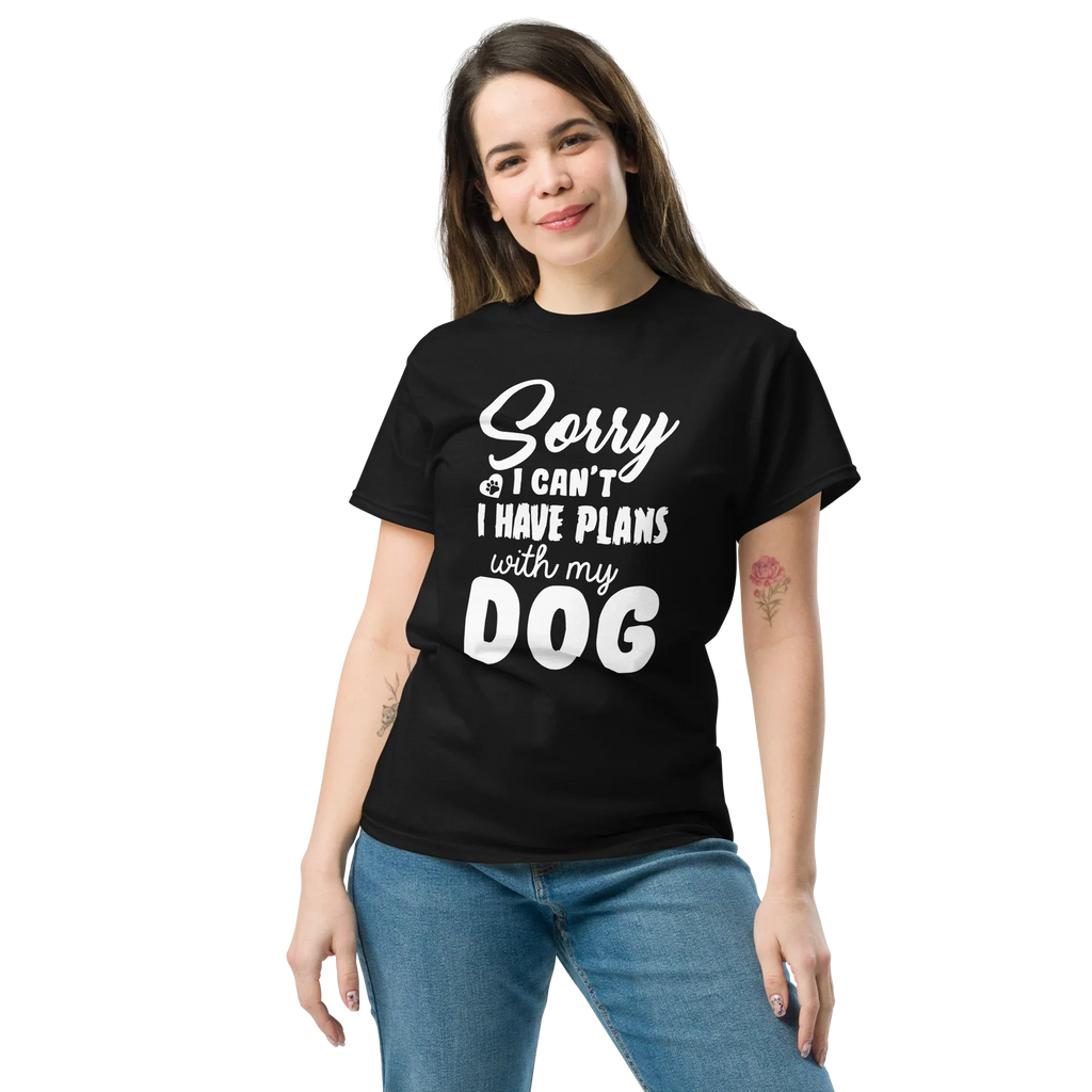 WITH MY DOG unisex t-shirt - - Dogs t-shirt - Printoo Shop