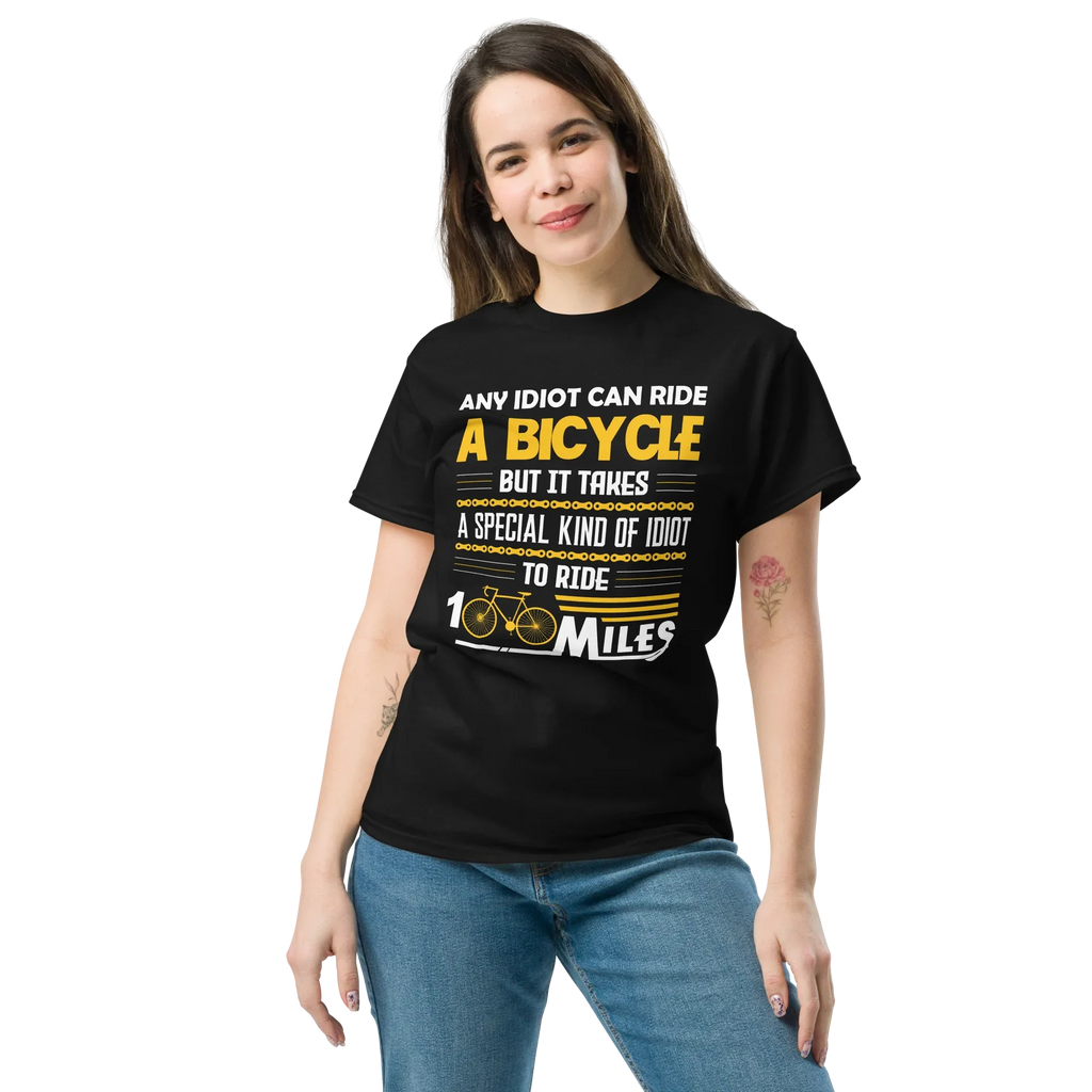 100 MILES unisex t-shirt - Printoo Shop - - bicycle, t-shirt, unisex, Unisex Classic Tee | Gildan 5000