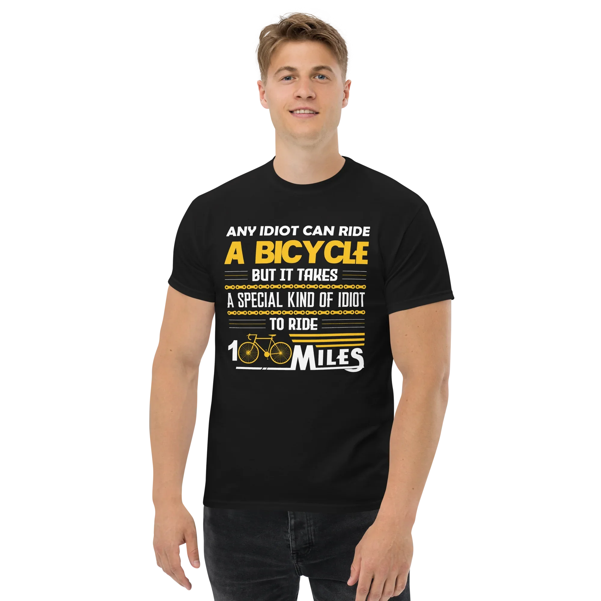 100 MILES unisex t-shirt - Printoo Shop - - bicycle, t-shirt, unisex, Unisex Classic Tee | Gildan 5000