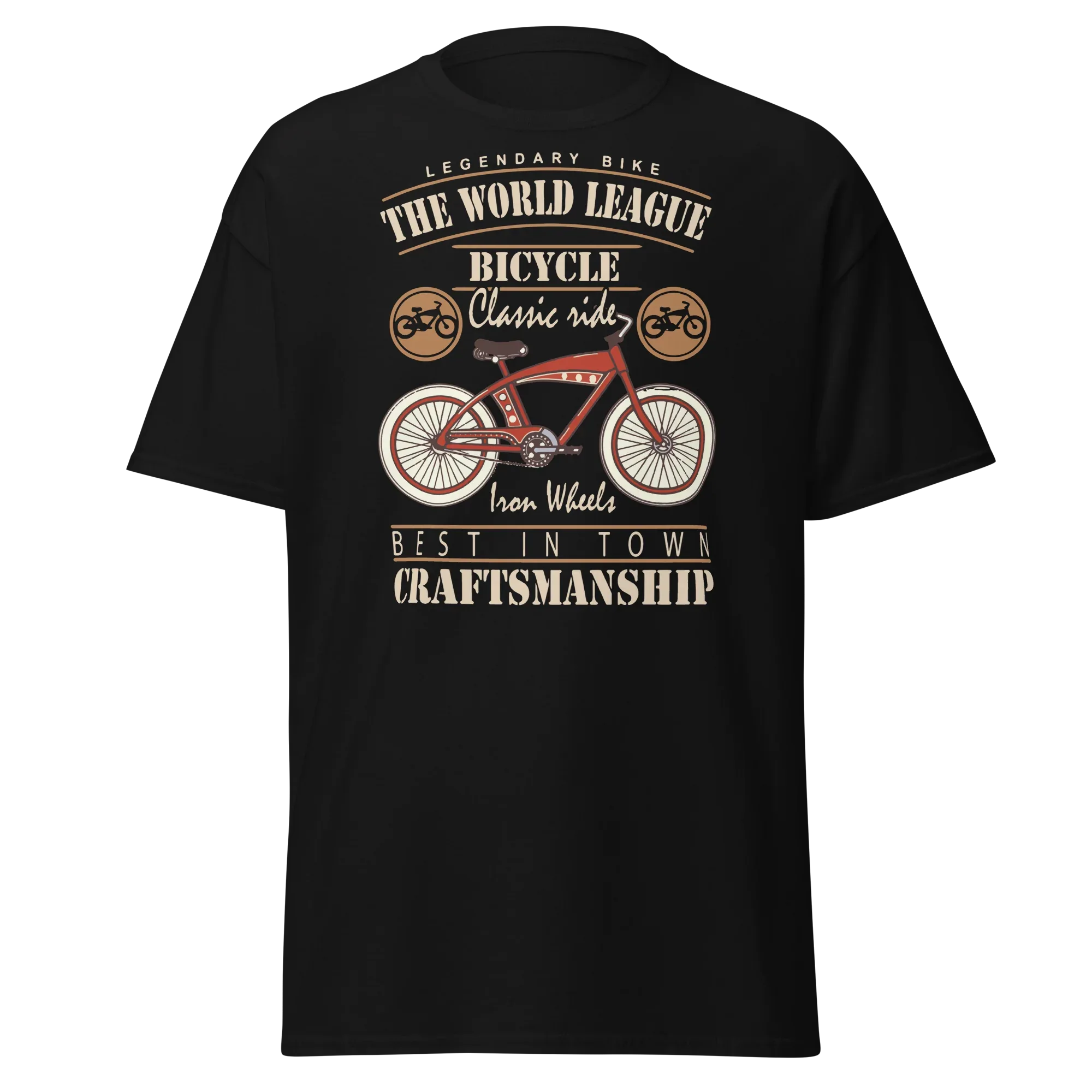 THE WORLD LEAGUE BICYCLE unisex t-shirt - - Bicycle t-shirts - Printoo Shop
