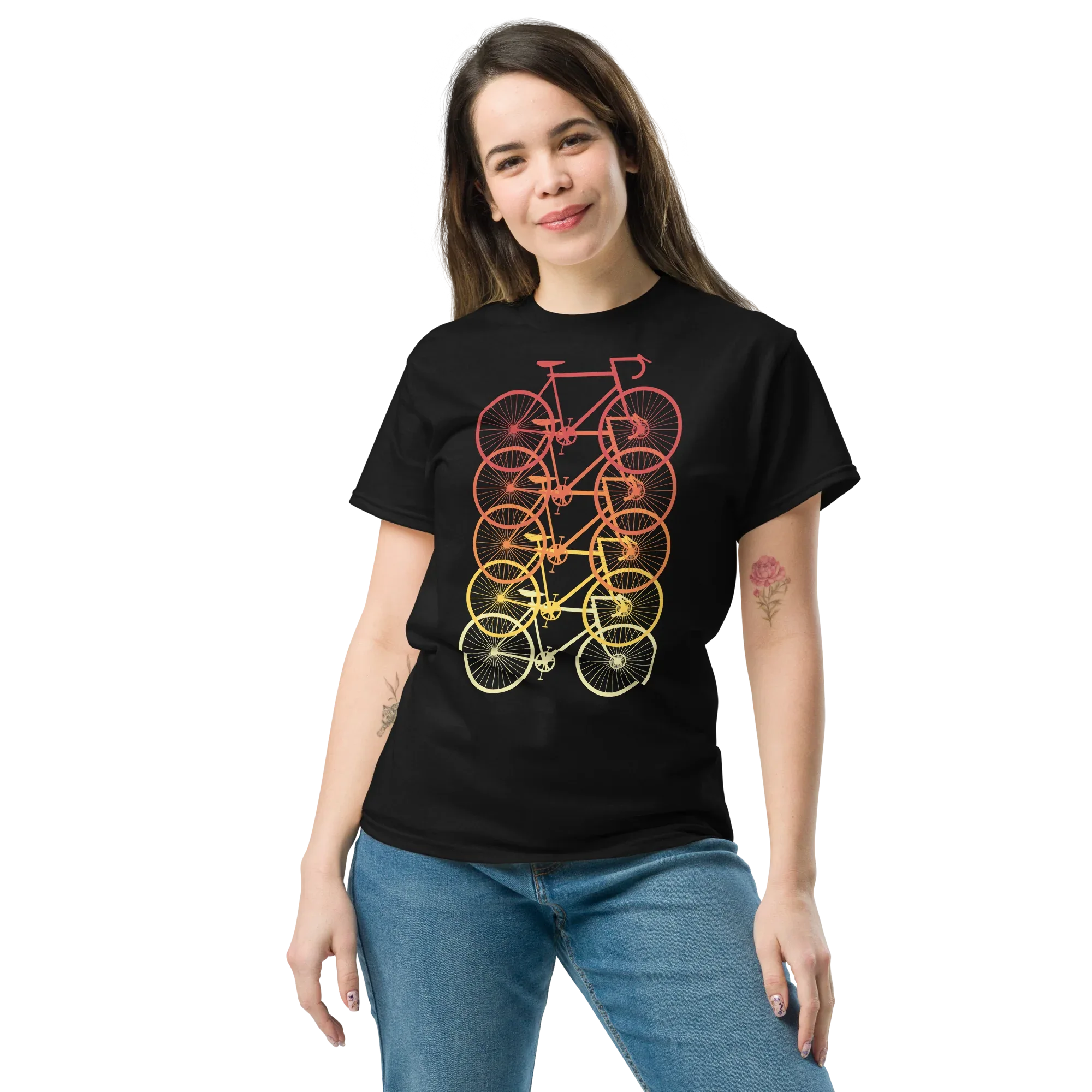 CYCLING IS COLORFUL unisex t-shirt - - Bicycle t-shirts - Printoo Shop