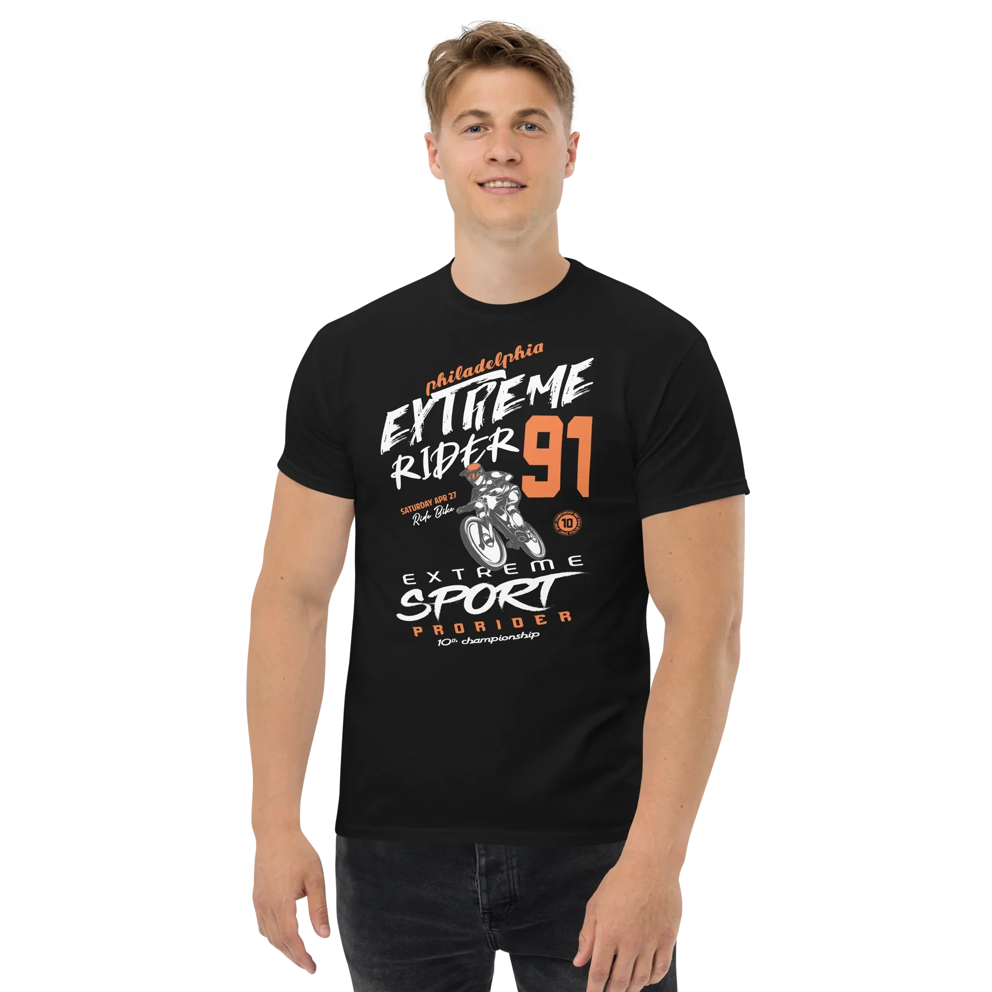EXTREME RIDER unisex t-shirt - - Bicycle t-shirts - Printoo Shop