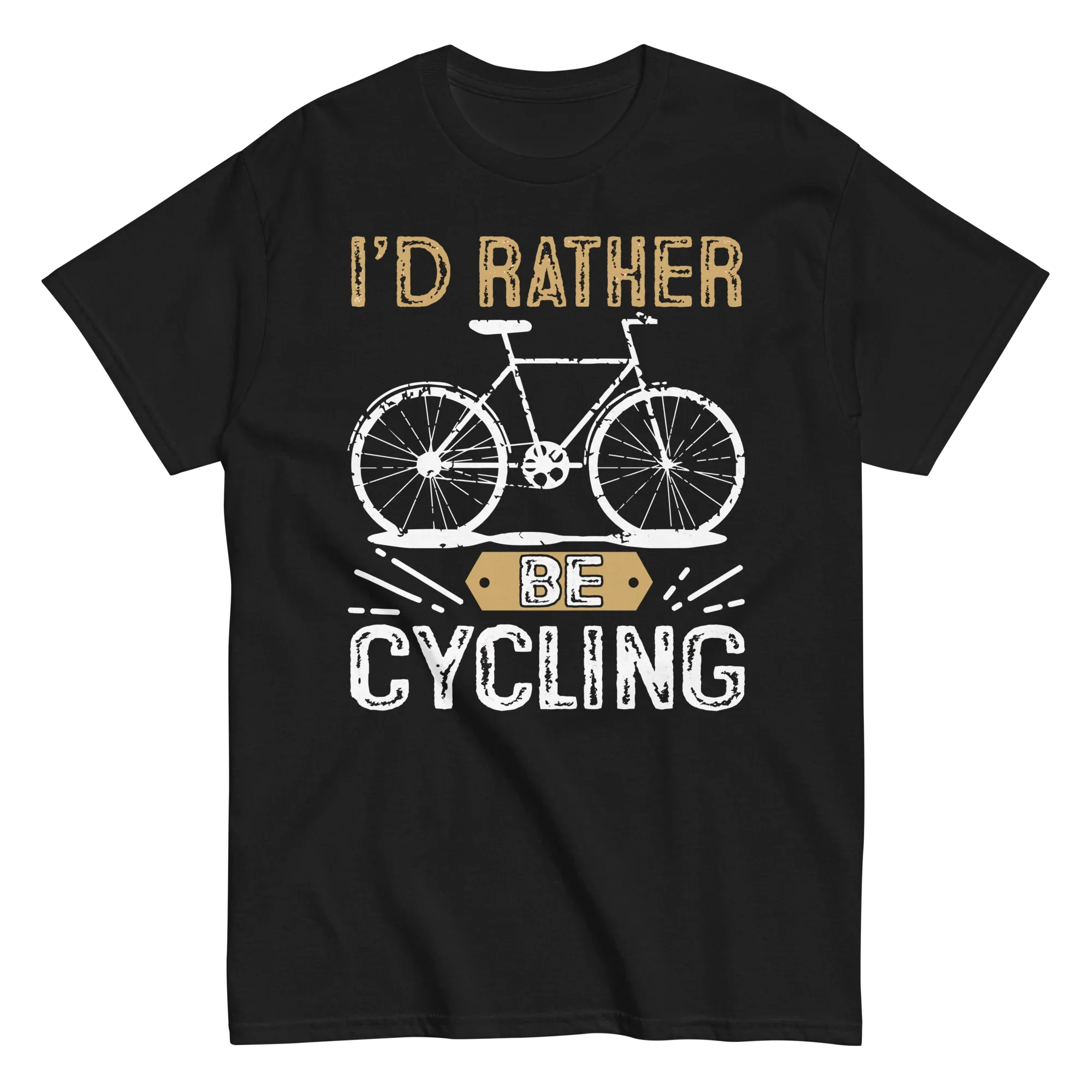 I'D RATHER BE CYCLING unisex t-shirt - - Bicycle t-shirts - Printoo Shop