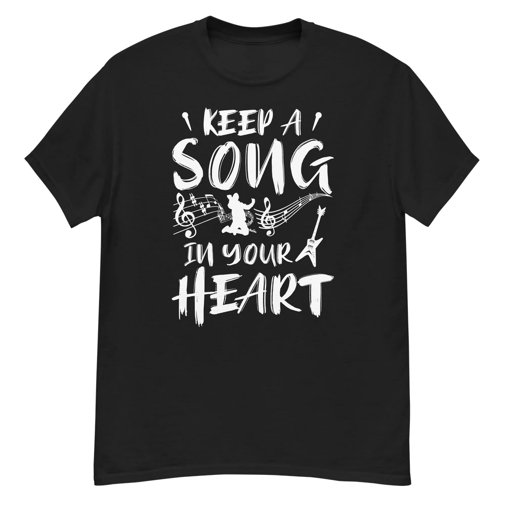 KEEP A SONG IN YOUR HEART unisex t-shirt - - Music t-shirts - Printoo Shop