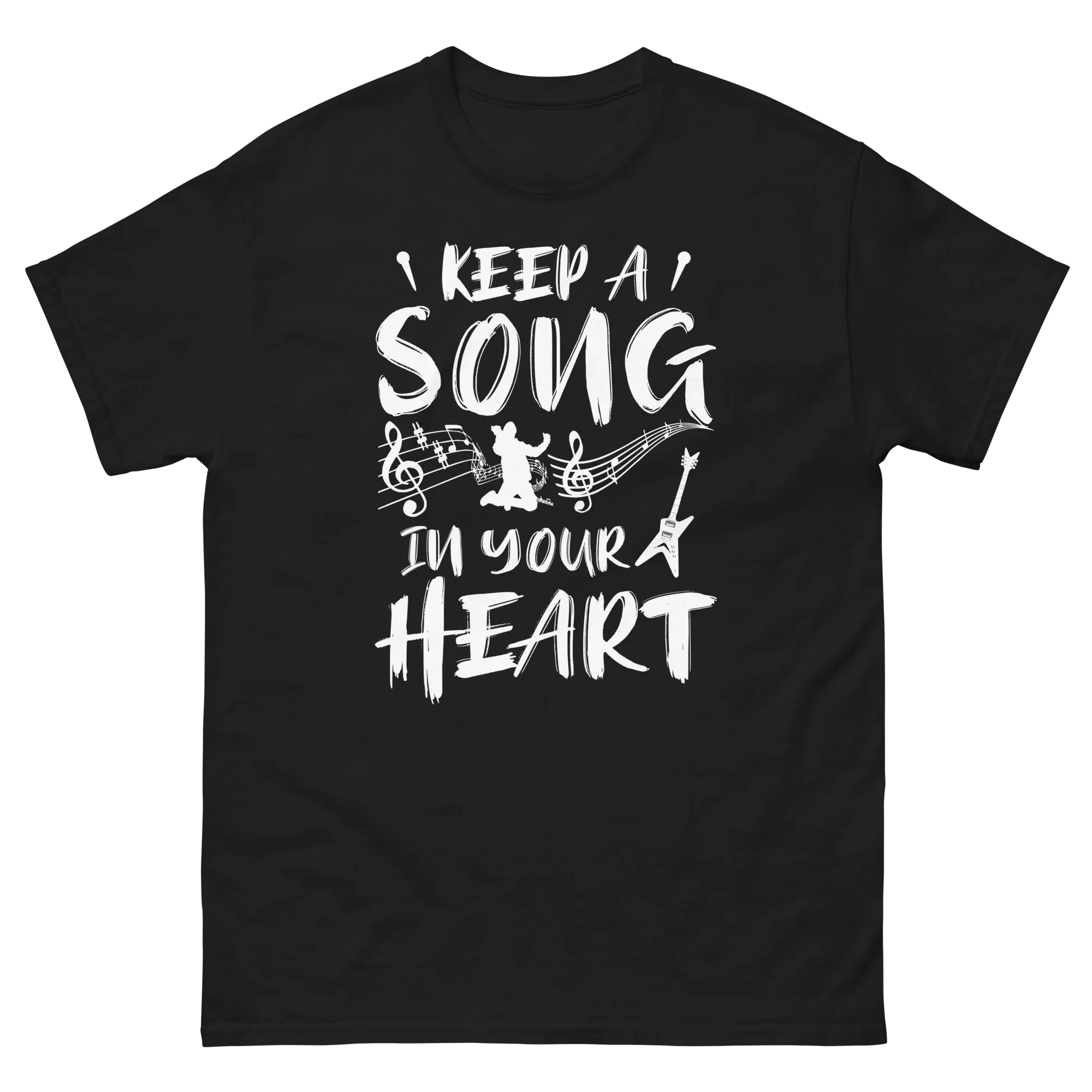 KEEP A SONG IN YOUR HEART unisex t-shirt - - Music t-shirts - Printoo Shop
