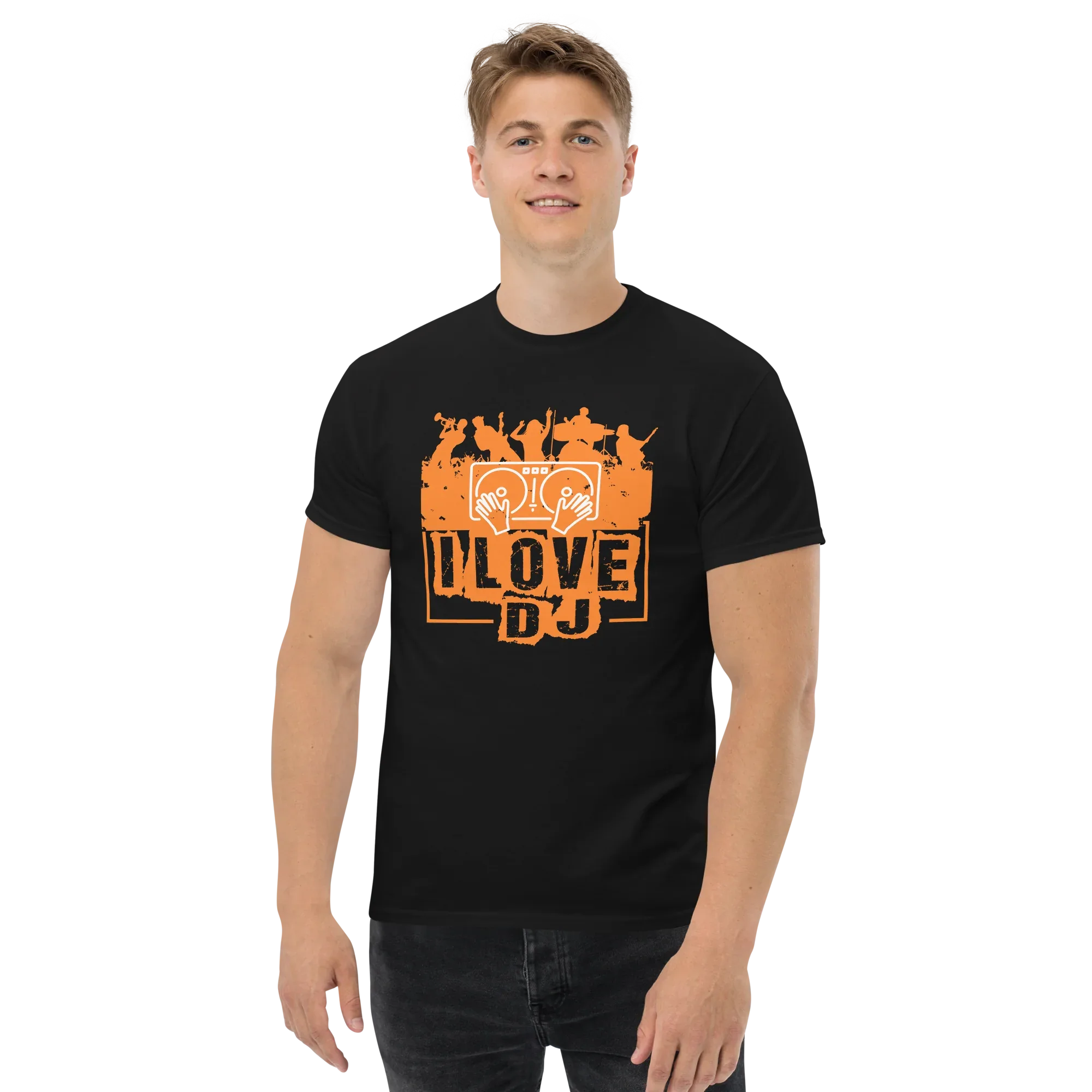I LOVE DJ unisex t-shirt - - Music t-shirts - Printoo Shop
