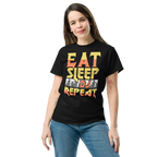 EAT SLEEP DJ REPEAT unisex t-shirt - - Music t-shirts - Printoo Shop