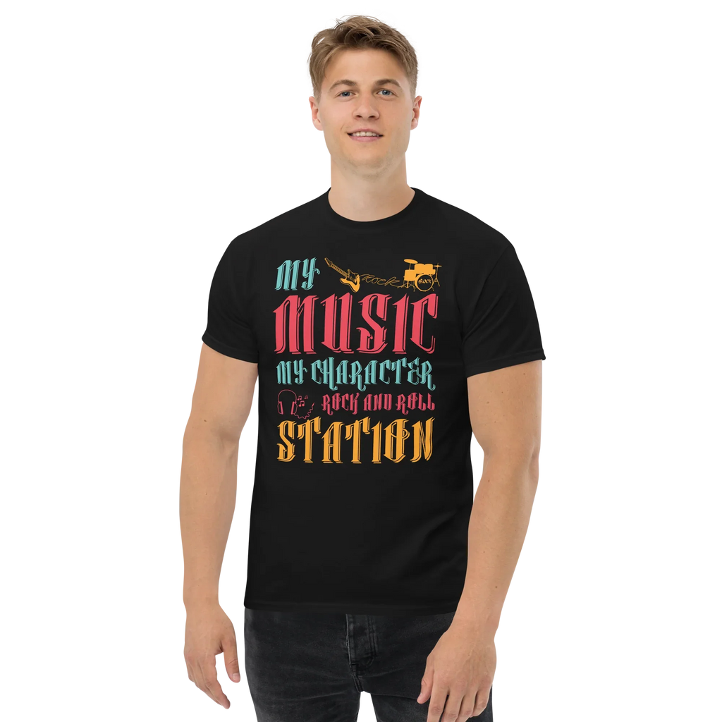 MY MUSIC MY CHARACTER unisex t-shirt - - Music t-shirts - Printoo Shop