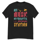 MY MUSIC MY CHARACTER unisex t-shirt - - Music t-shirts - Printoo Shop