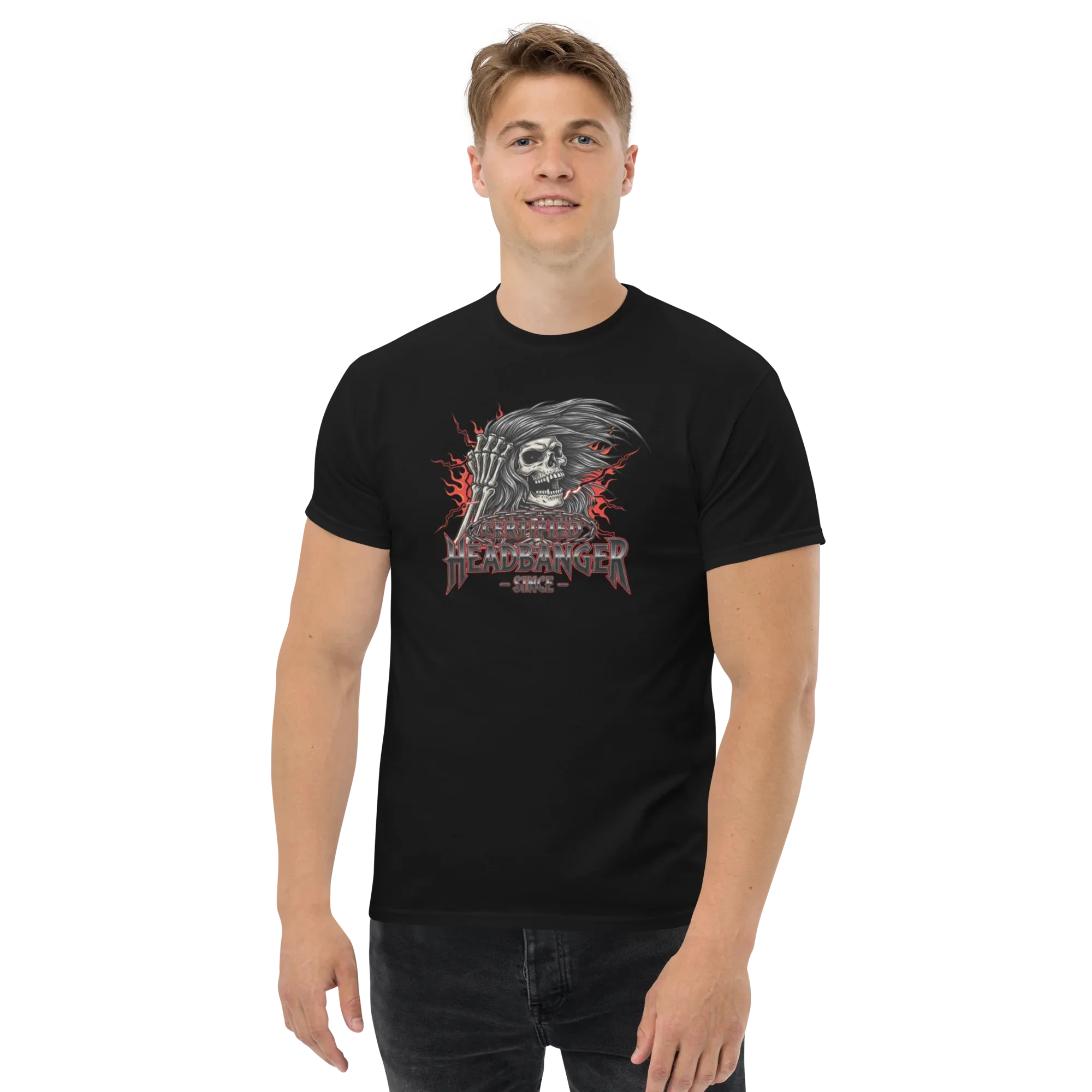 FOR TRUE ROCK & METAL FANS unisex t-shirt - Printoo Shop - - metalmusic, Music t-shirt, t-shirt, unisex, Unisex Classic Tee | Gildan 5000