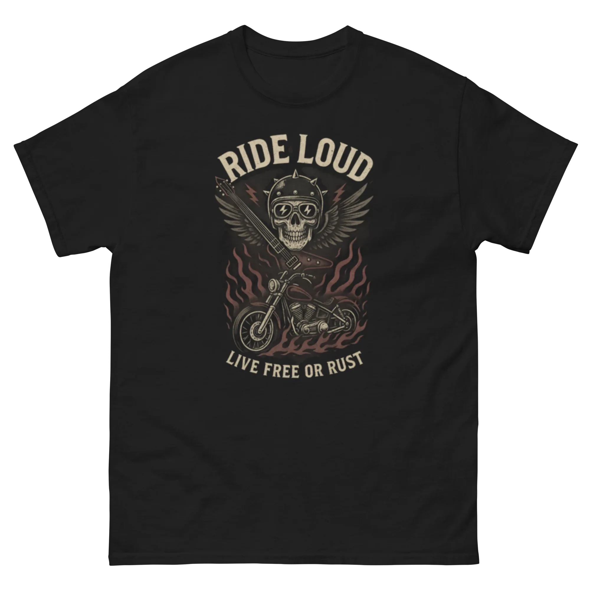 RIDE LOUD unisex t-shirt - Printoo Shop - - metalmusic, Music t-shirt, t-shirt, unisex, Unisex Classic Tee | Gildan 5000