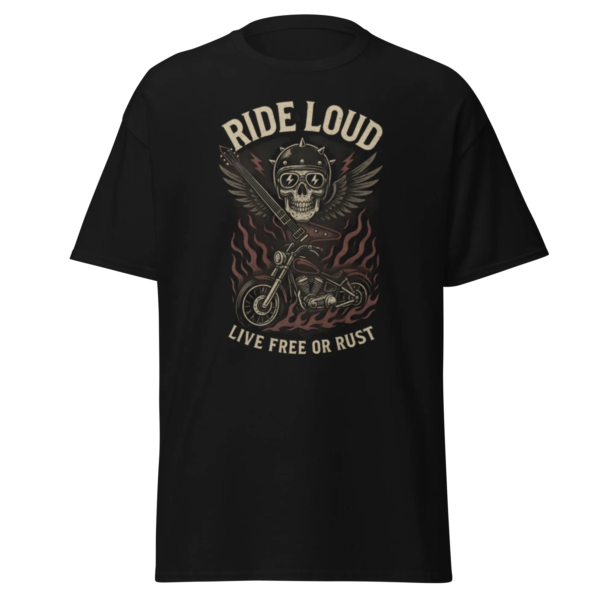 RIDE LOUD unisex t-shirt - Printoo Shop - - metalmusic, Music t-shirt, t-shirt, unisex, Unisex Classic Tee | Gildan 5000