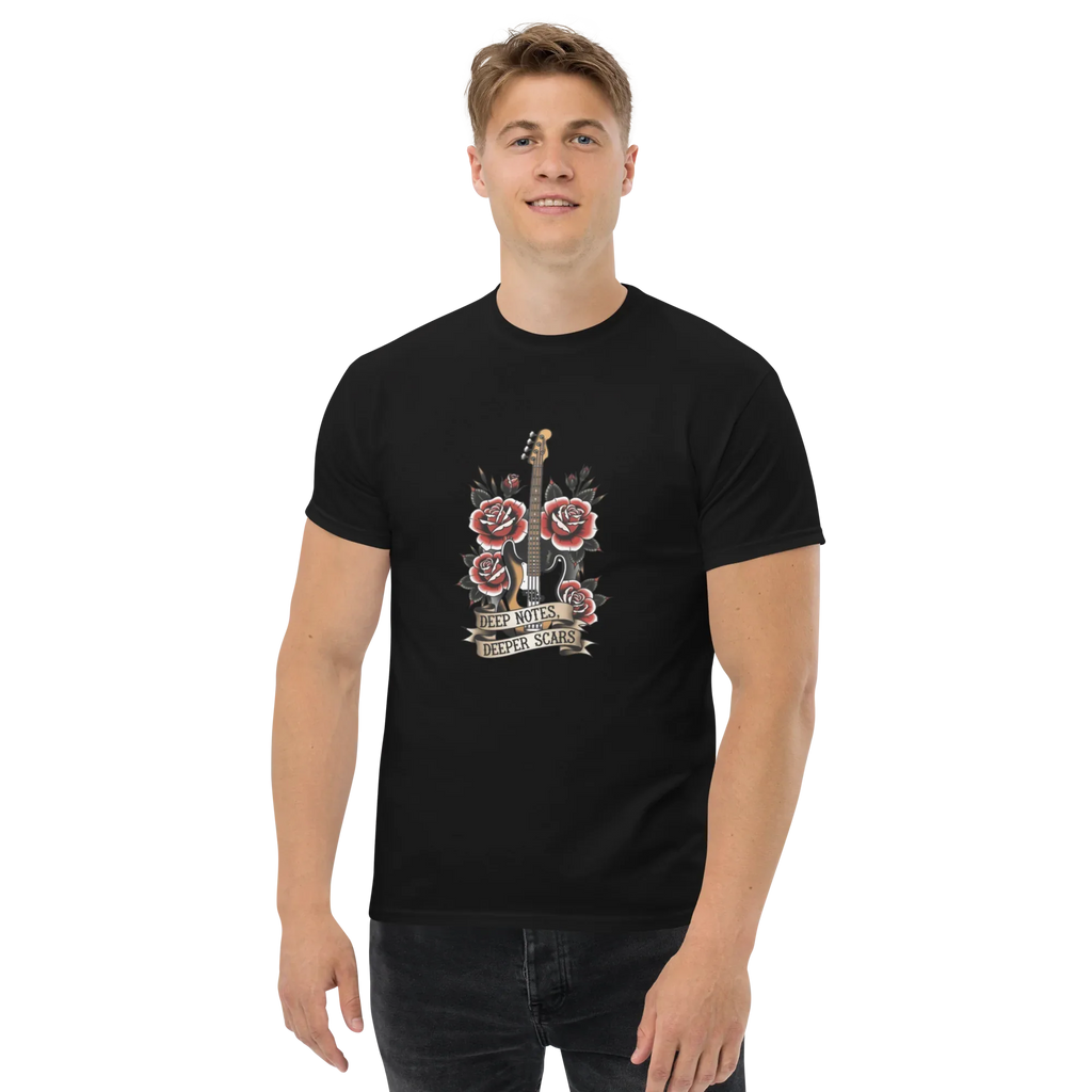 DEEP NOTES DEEPER SCARS unisex t-shirt - - - Printoo Shop