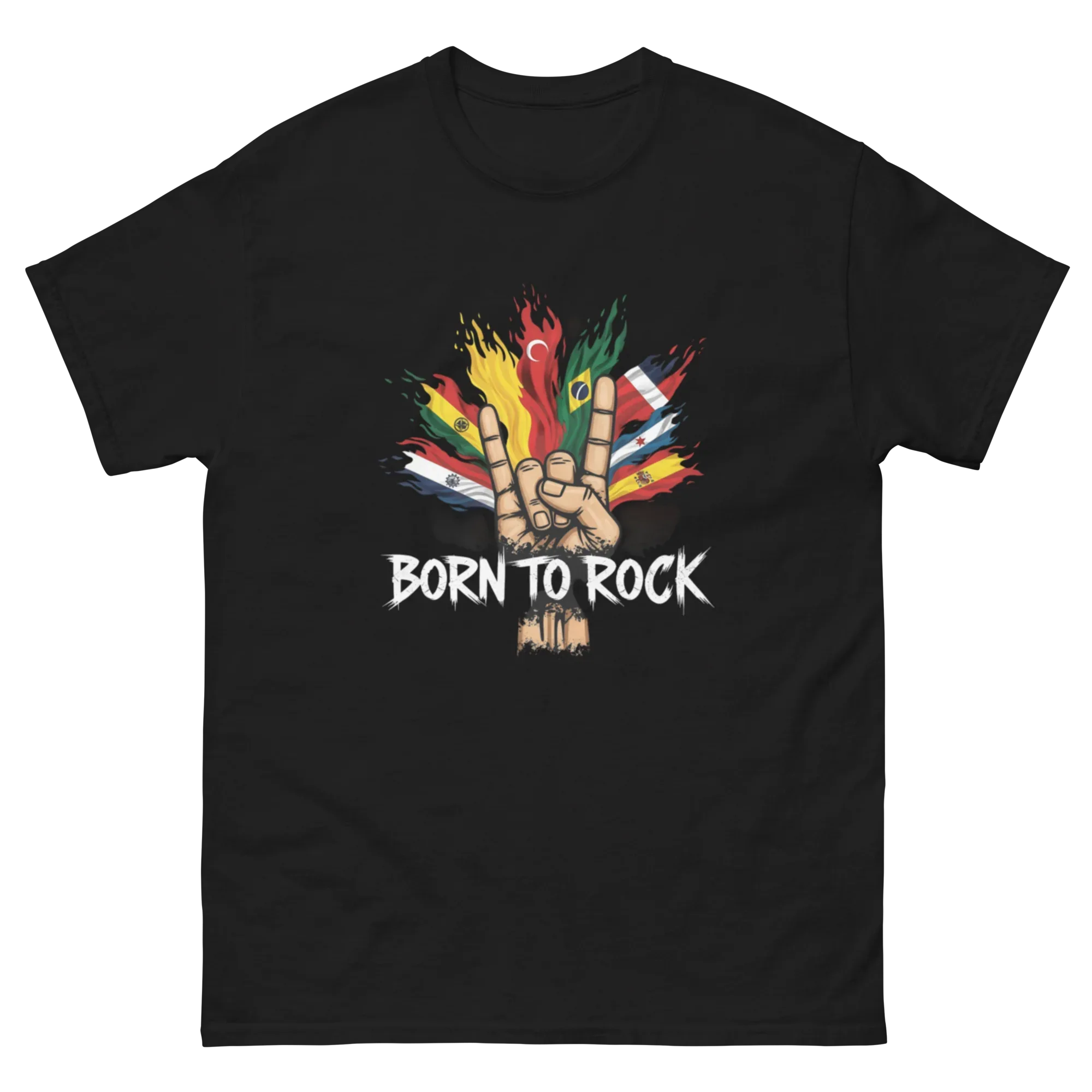 BORN TO ROCK unisex t-shirt - - - Printoo Shop