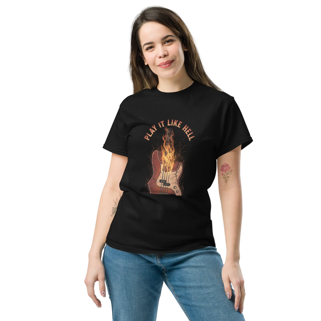 PLAY IT LIKE HELL unisex t-shirt - - - Printoo Shop