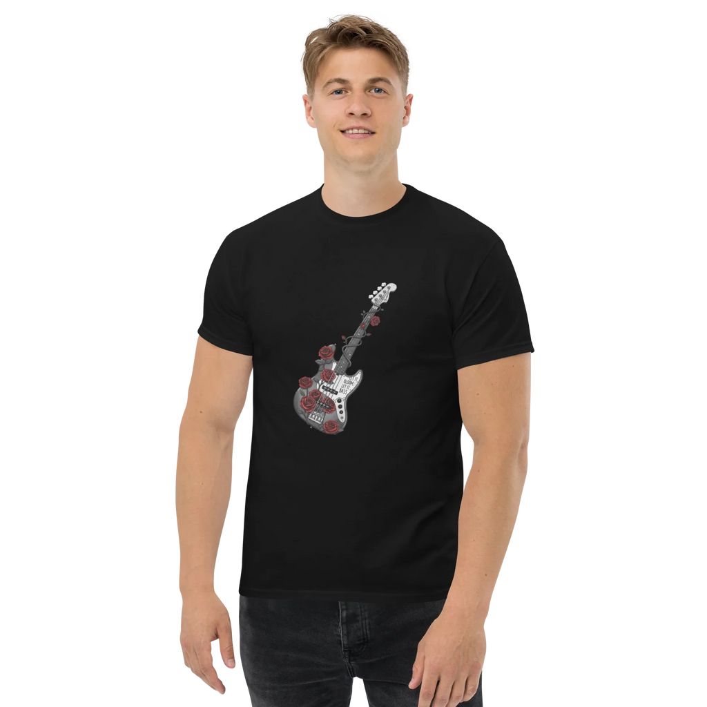 ROSE & GUITAR unisex t-shirt - - - Printoo Shop