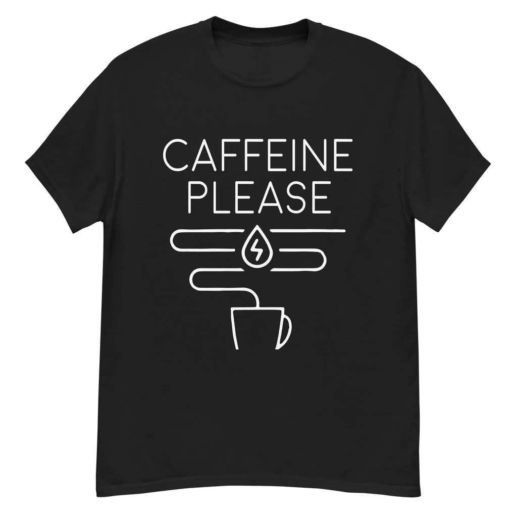 CAFFEINE PLEASE unisex t-shirt - Printoo Shop - - t-shirt, unisex, Unisex Classic Tee | Gildan 5000