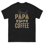 GRANDPA LOVES COFFEE unisex t-shirt - - - Printoo Shop