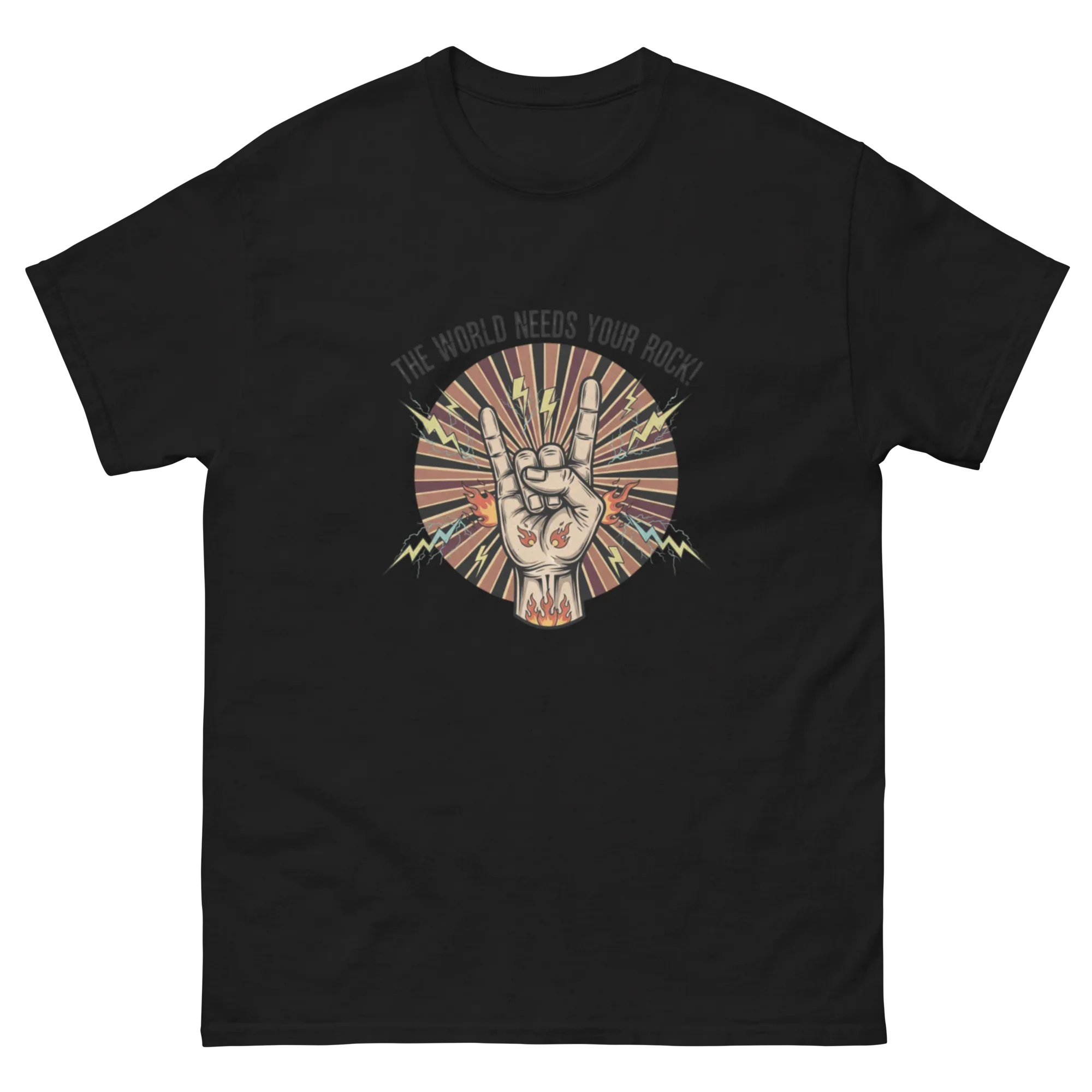 ROCK SUNSET unisex t-shirt - Printoo Shop - - metalmusic, Music t-shirt, t-shirt, unisex, Unisex Classic Tee | Gildan 5000