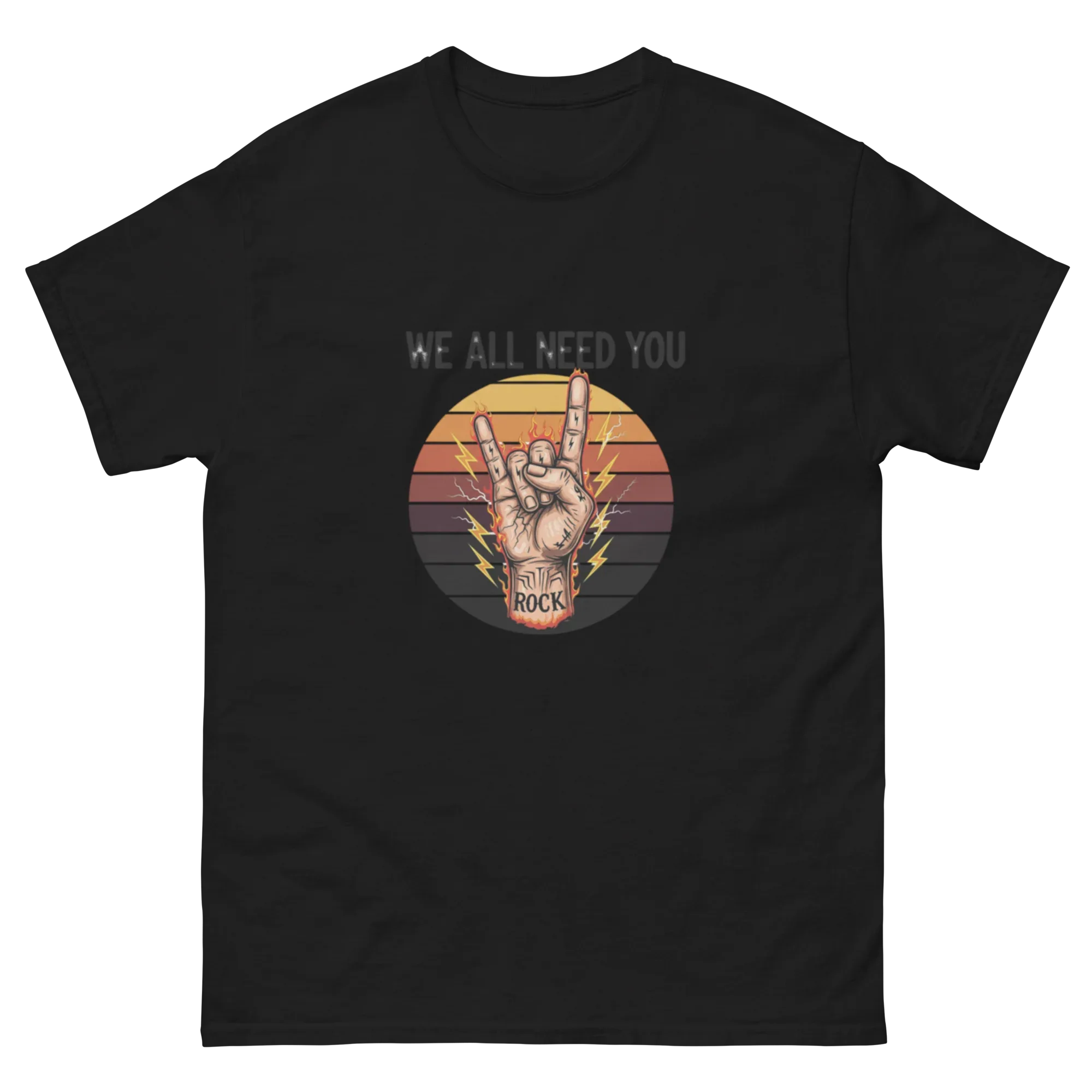WE ALL NEED YOU unisex t-shirt - Printoo Shop - - metalmusic, Music t-shirt, t-shirt, unisex, Unisex Classic Tee | Gildan 5000
