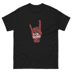 METAL HORNS F*CK SILENCE unisex t-shirt - - - Printoo Shop