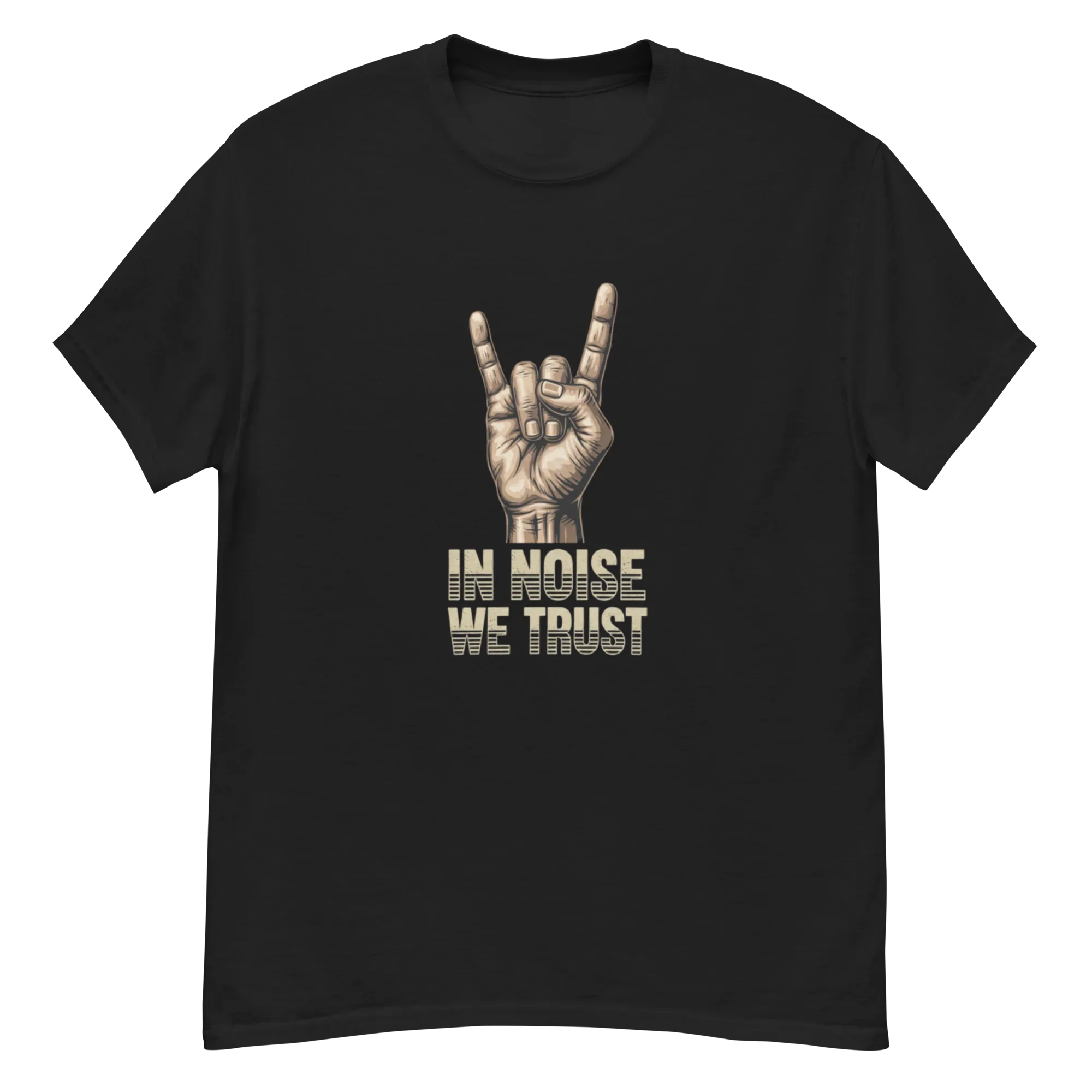 IN NOISE WE TRUST unisex t-shirt - Printoo Shop - - metalmusic, Music t-shirt, t-shirt, unisex, Unisex Classic Tee | Gildan 5000