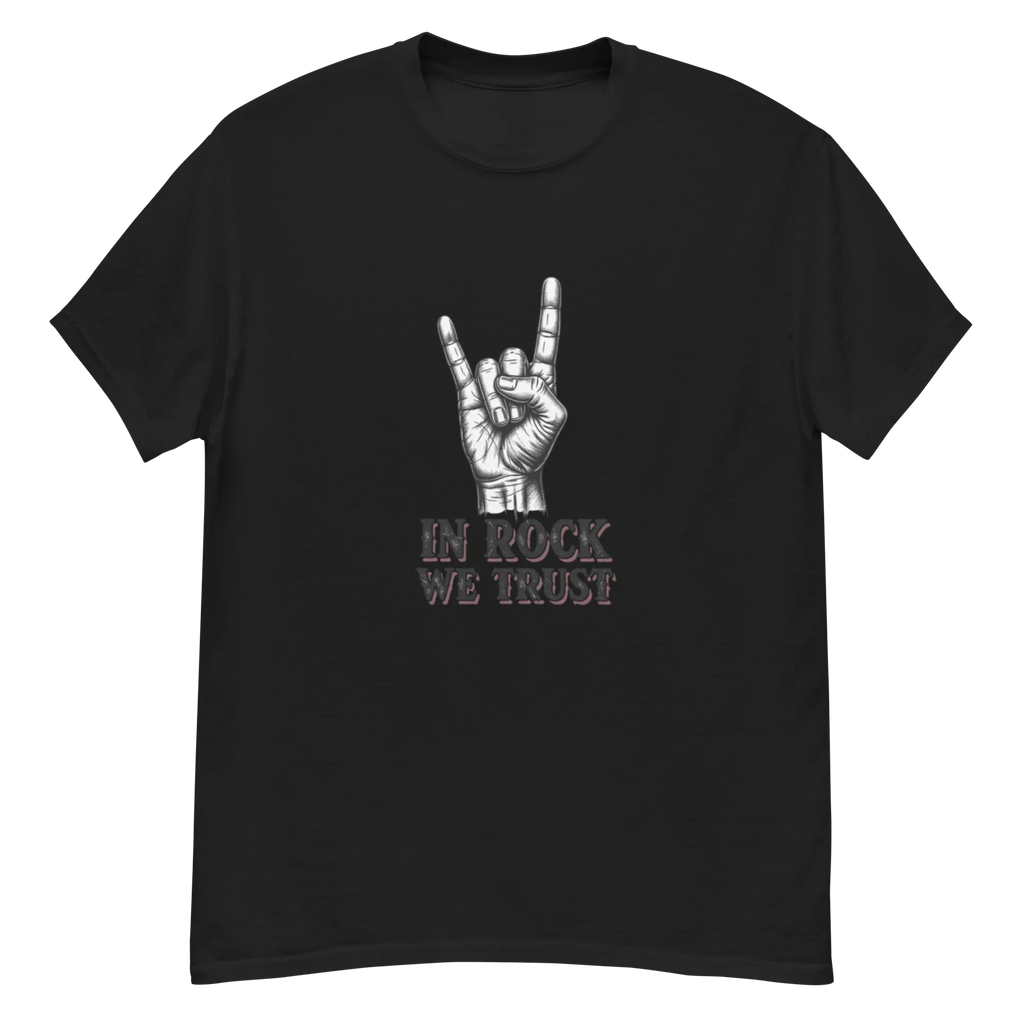 IN ROCK WE TRUST unisex t-shirt - - - Printoo Shop