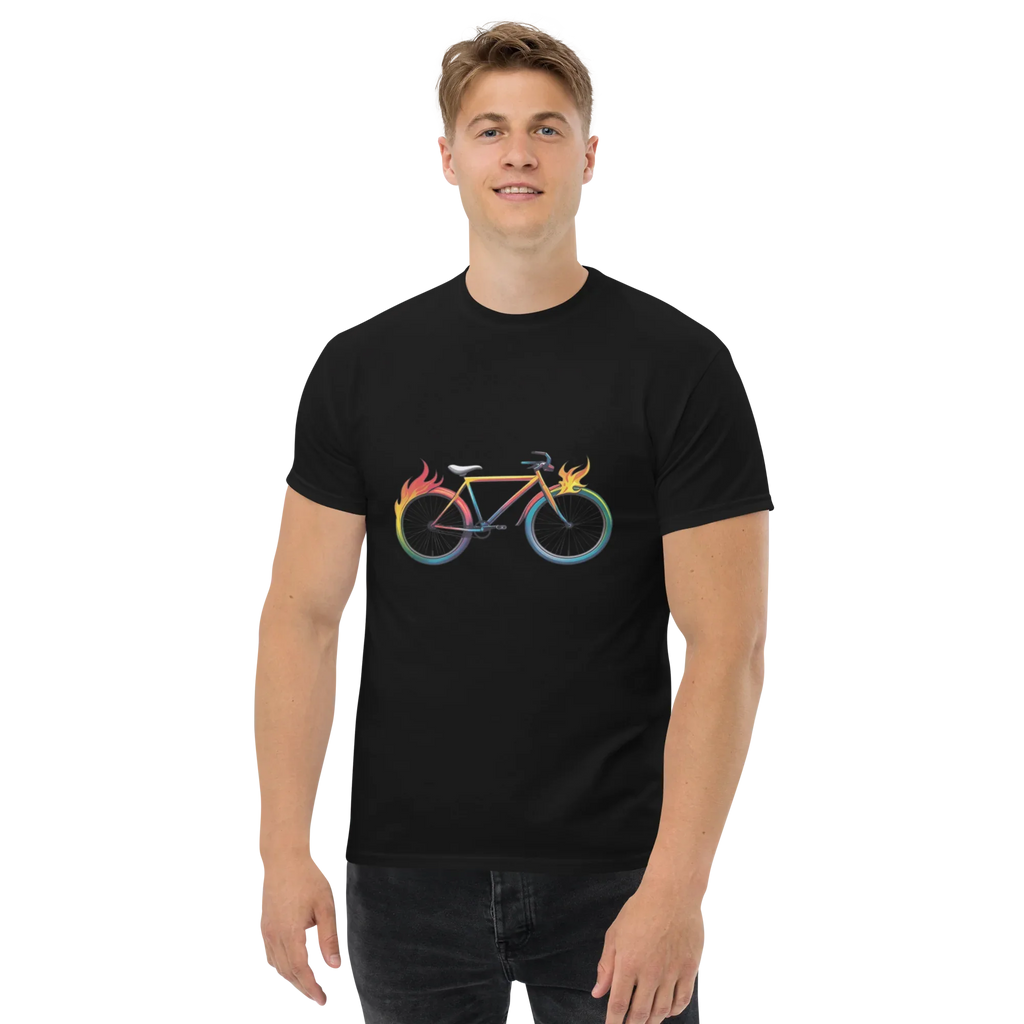 FLAMING WHEELS unisex t-shirt - - - Printoo Shop