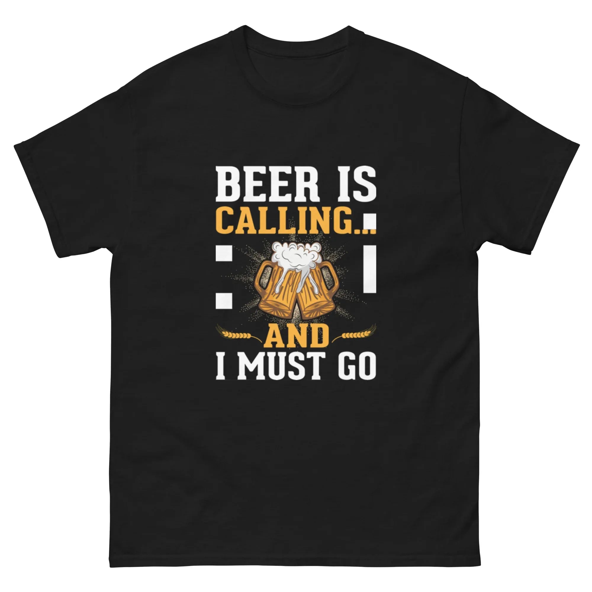 BEER IS CALLING FUNNY unisex t-shirt - Printoo Shop - - Alcohol, beer, t-shirt, unisex, Unisex Classic Tee | Gildan 5000