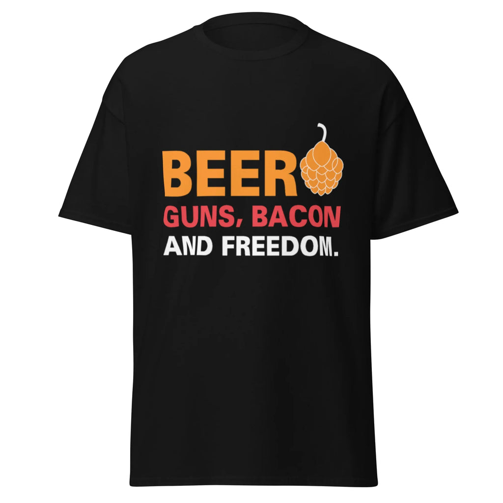 BEER GUNS BACON AND FREEDOM unisex t-shirt - - - Printoo Shop