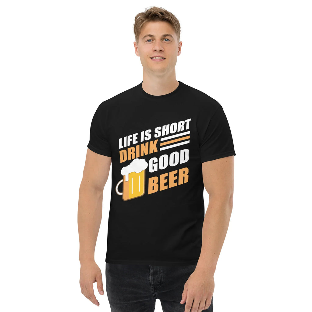 LIFE IS SHORT DRINK GOOD BEER unisex t-shirt - - - Printoo Shop