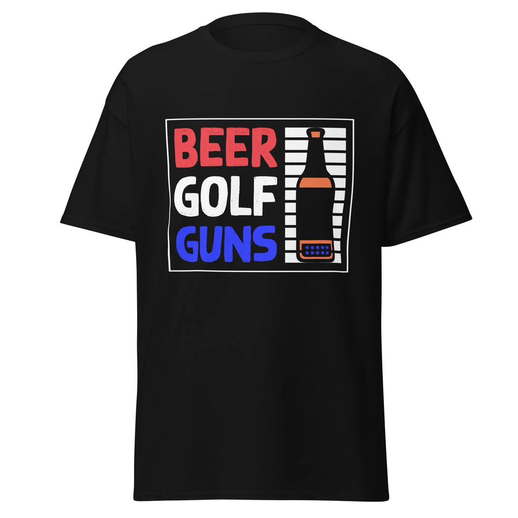 BEER GOLF GUNS unisex t-shirt - - - Printoo Shop