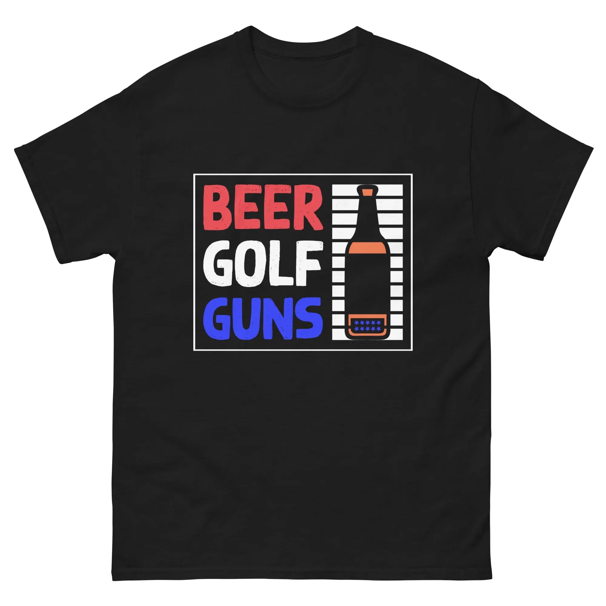 BEER GOLF GUNS unisex t-shirt - Printoo Shop - - Alcohol, beer, t-shirt, unisex, Unisex Classic Tee | Gildan 5000
