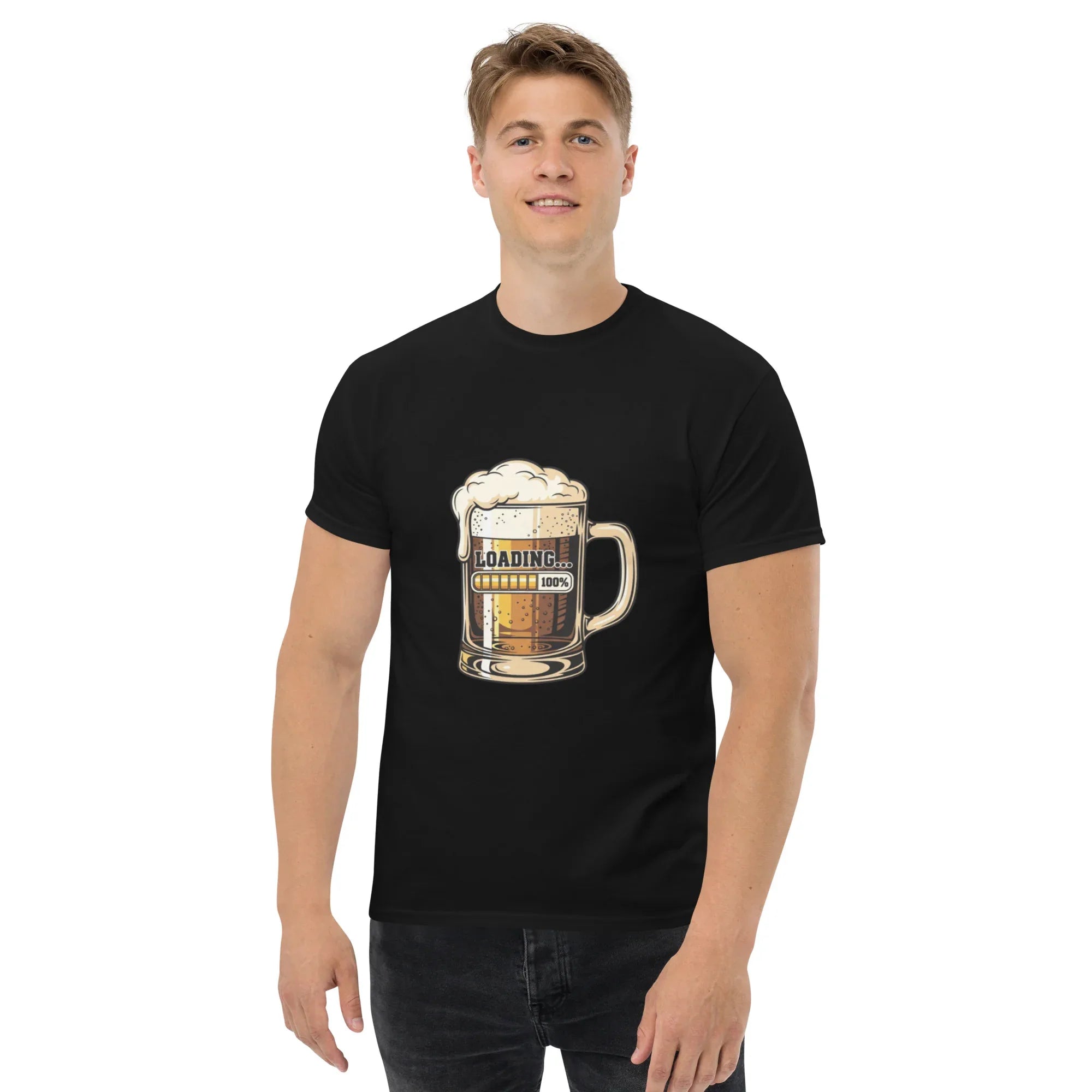 BEER LOADING unisex t-shirt - Printoo Shop - - beer, t-shirt, unisex, Unisex Classic Tee | Gildan 5000