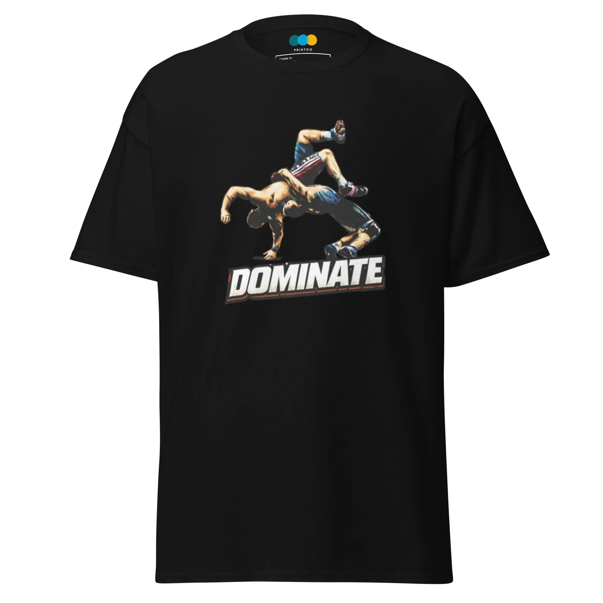 DOMINATE men’s t-shirt - Black / S - Printoo Shop - 5846761_11546