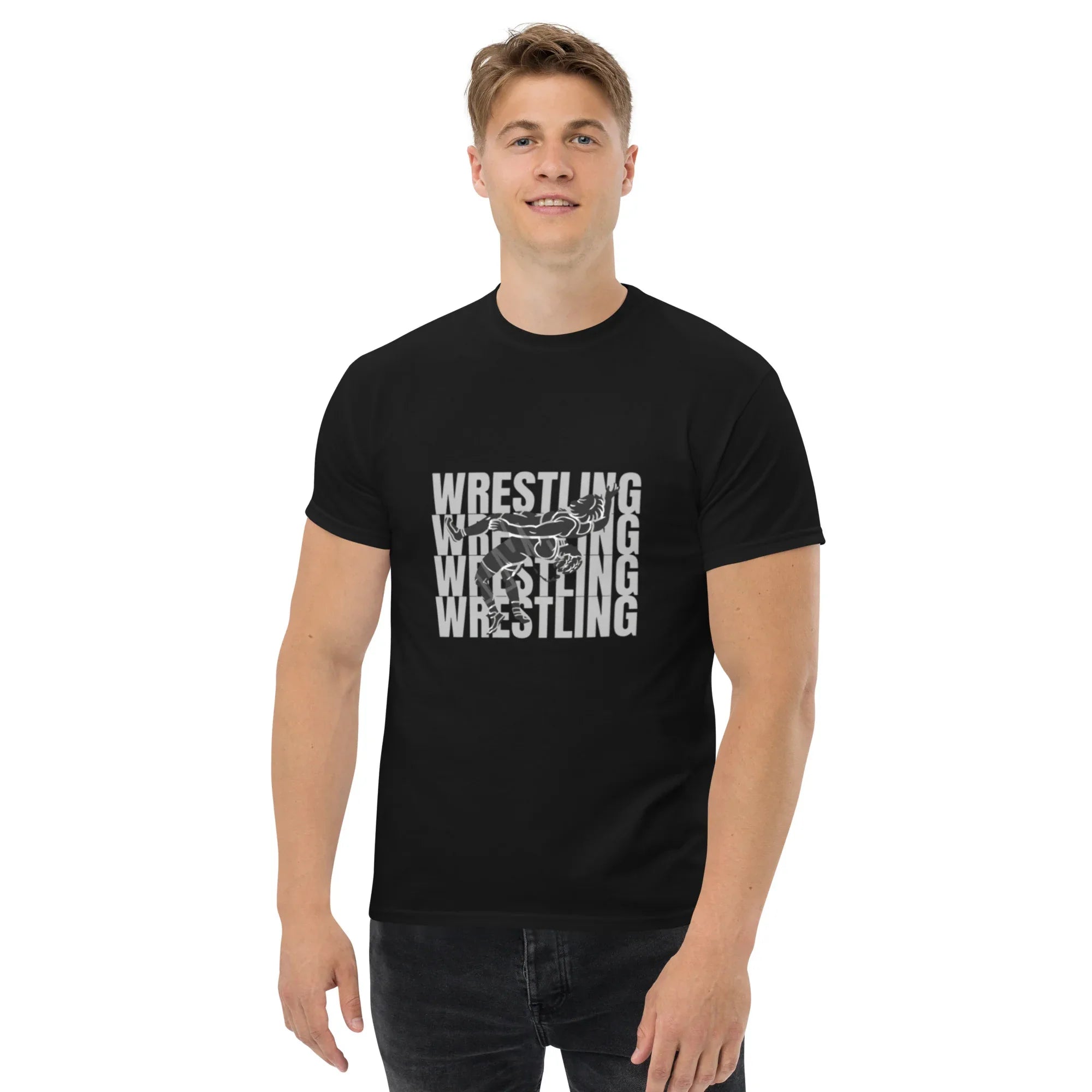 WRESTLING LIFESTYLE men’s t-shirt - Black / S - Printoo Shop - 3166081_11546