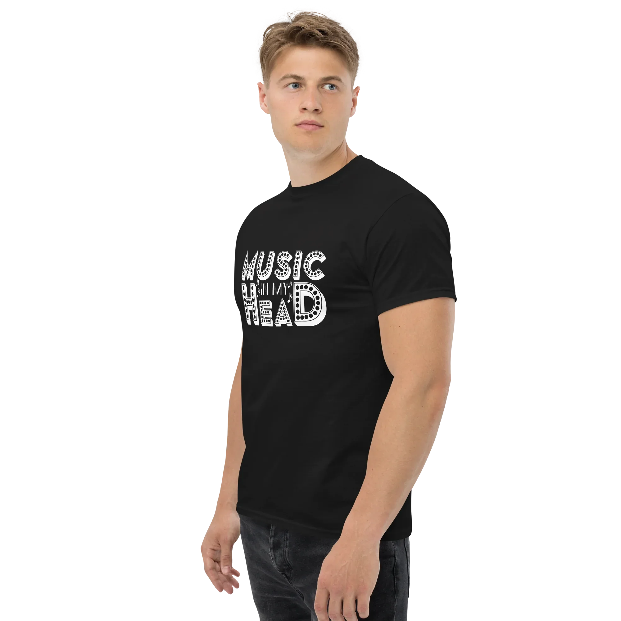 MUSIC IN MY HEAD unisex t-shirt - - Music t-shirts - Printoo Shop