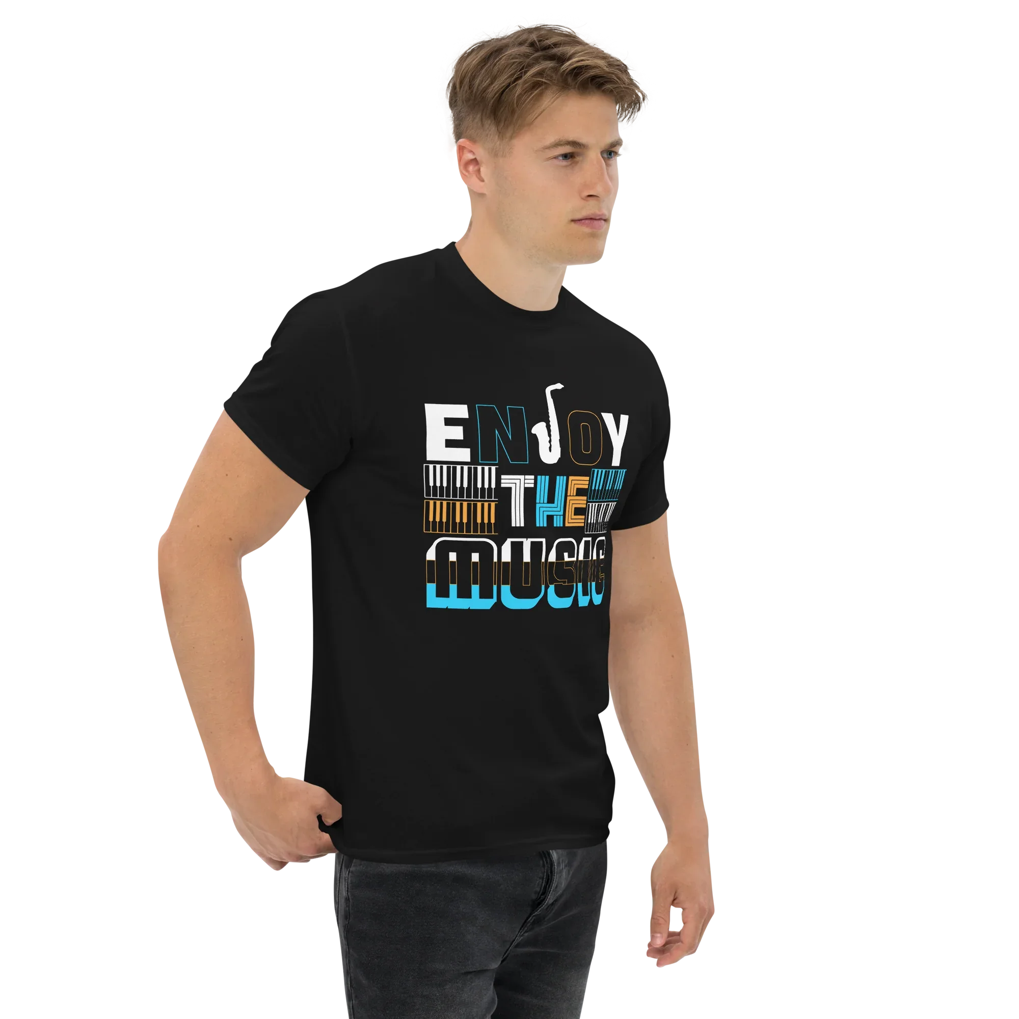 ENJOY THE MUSIC unisex t-shirt - - Music t-shirts - Printoo Shop