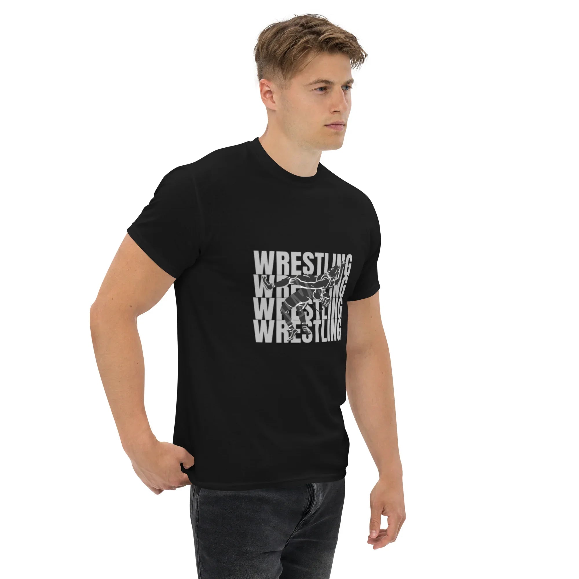 WRESTLING LIFESTYLE men’s t-shirt - Black / S - Printoo Shop - 3166081_11546