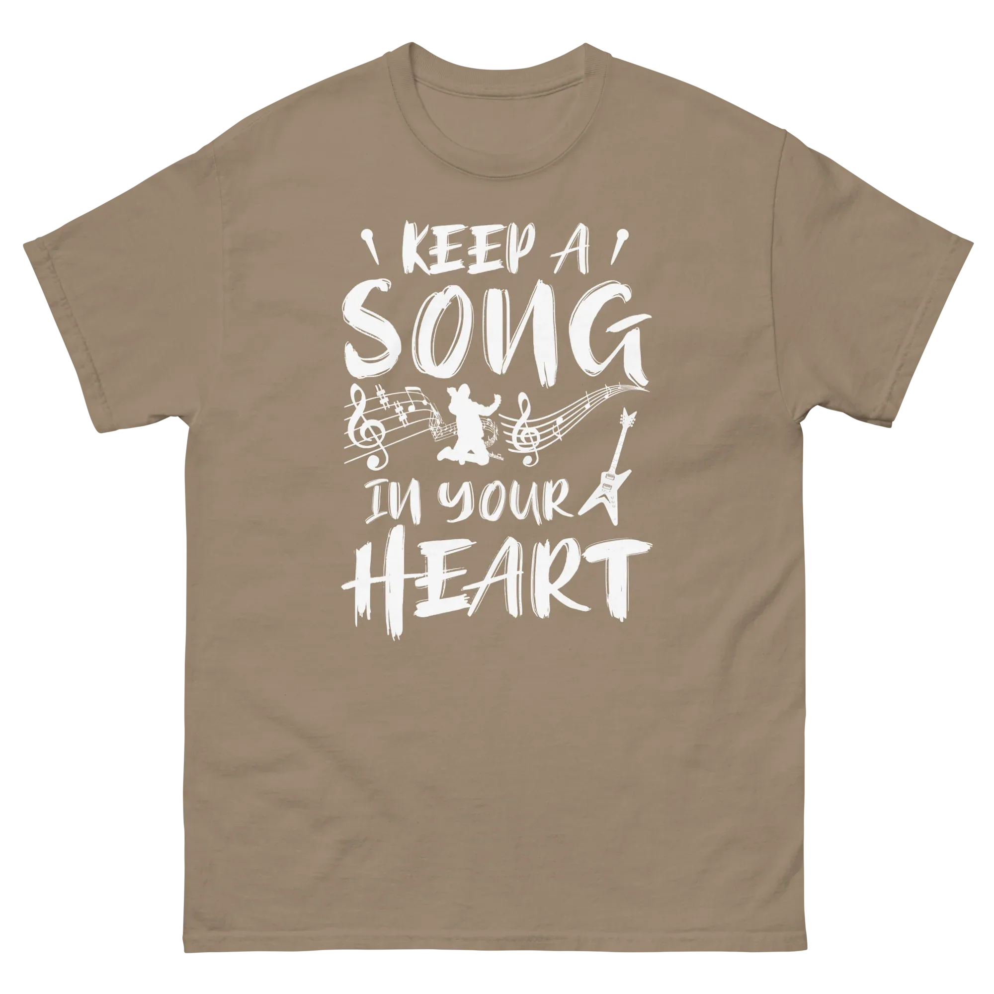 KEEP A SONG IN YOUR HEART unisex t-shirt - - Music t-shirts - Printoo Shop